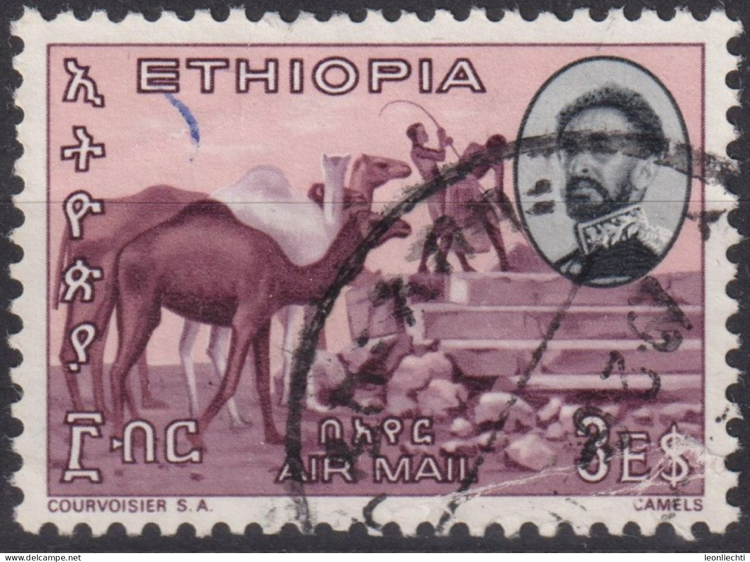 1965 Äthiopien Air Mail ° Mi:ET 516, Sn:ET C95, Yt:ET PA92, Emperor Haile Selassie, Dromedary (Camelus Dromedarius) - Ethiopia