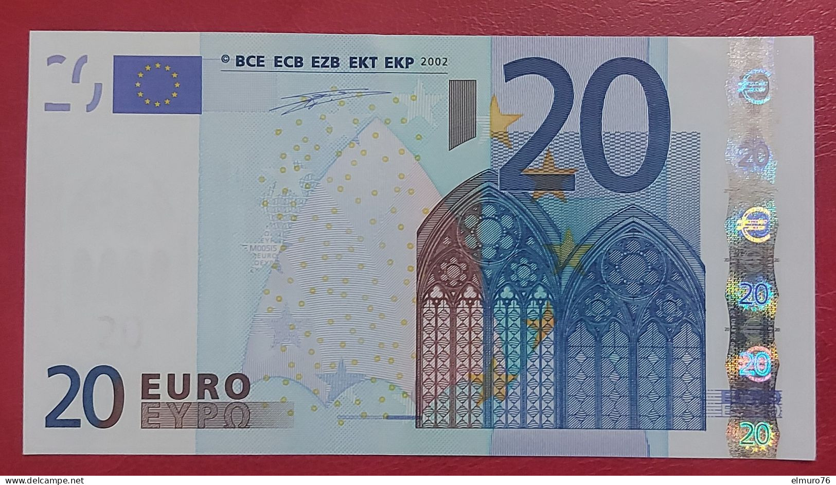 20 EURO M005 Spain Serie V Duisenberg Perfect UNC - 20 Euro