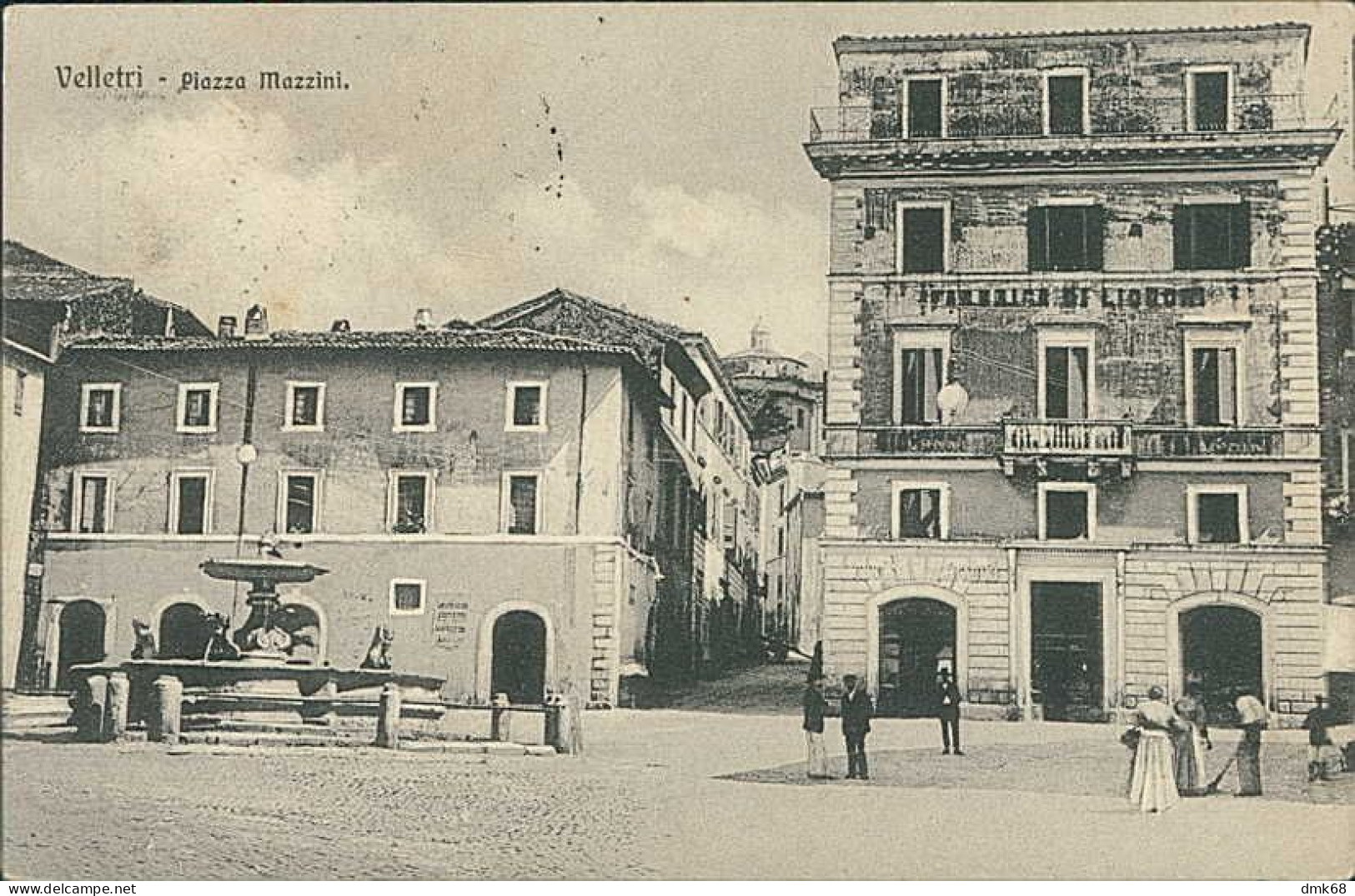 VELLETRI - PIAZZA MAZZINI - EDIZIONE LIZZINI - SPEDITA - 1920s (19327) - Velletri