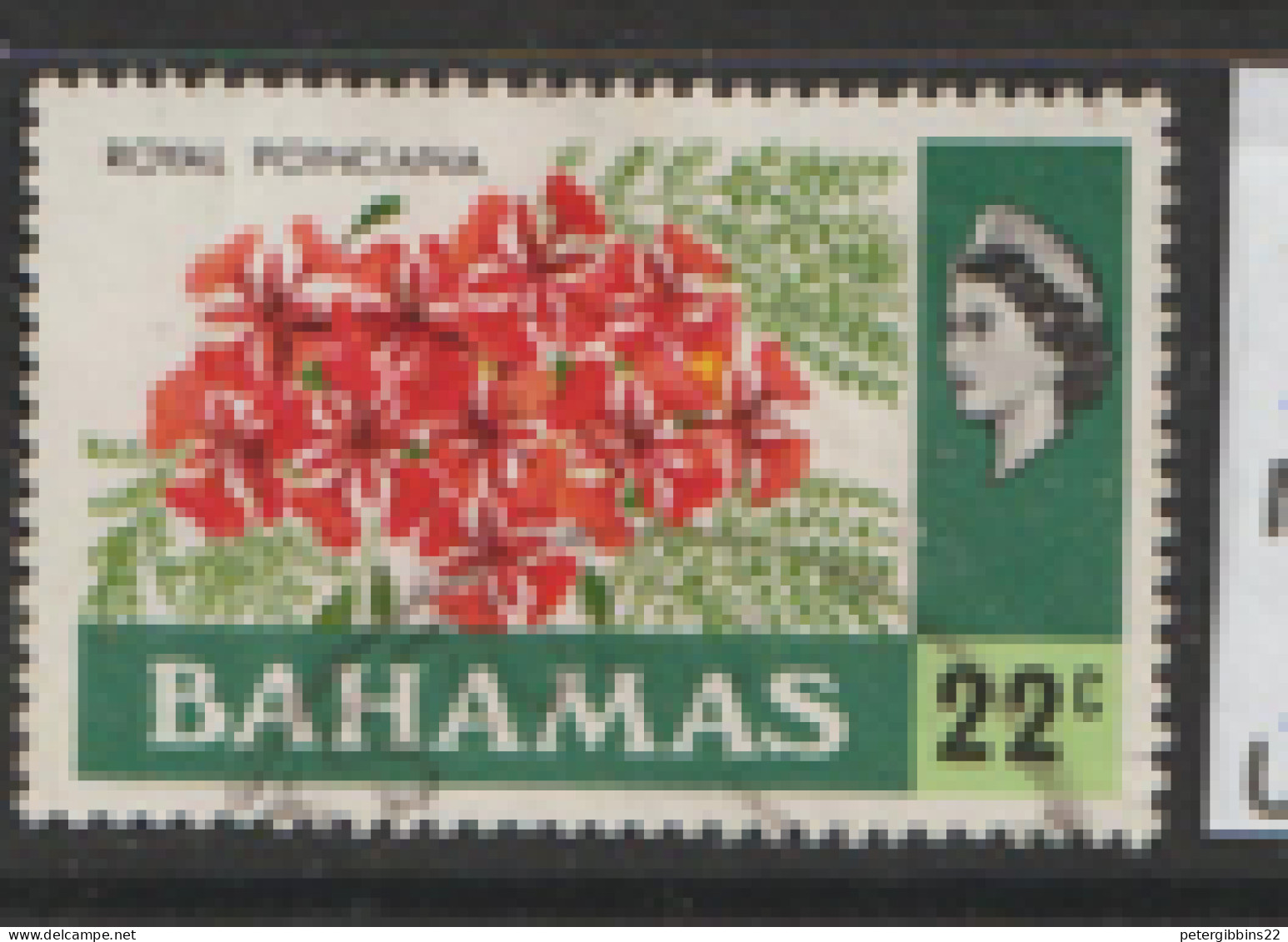 Bahamas 1971  SG 372  22c  Royal Poinciana      Fine Used - 1963-1973 Autonomia Interna