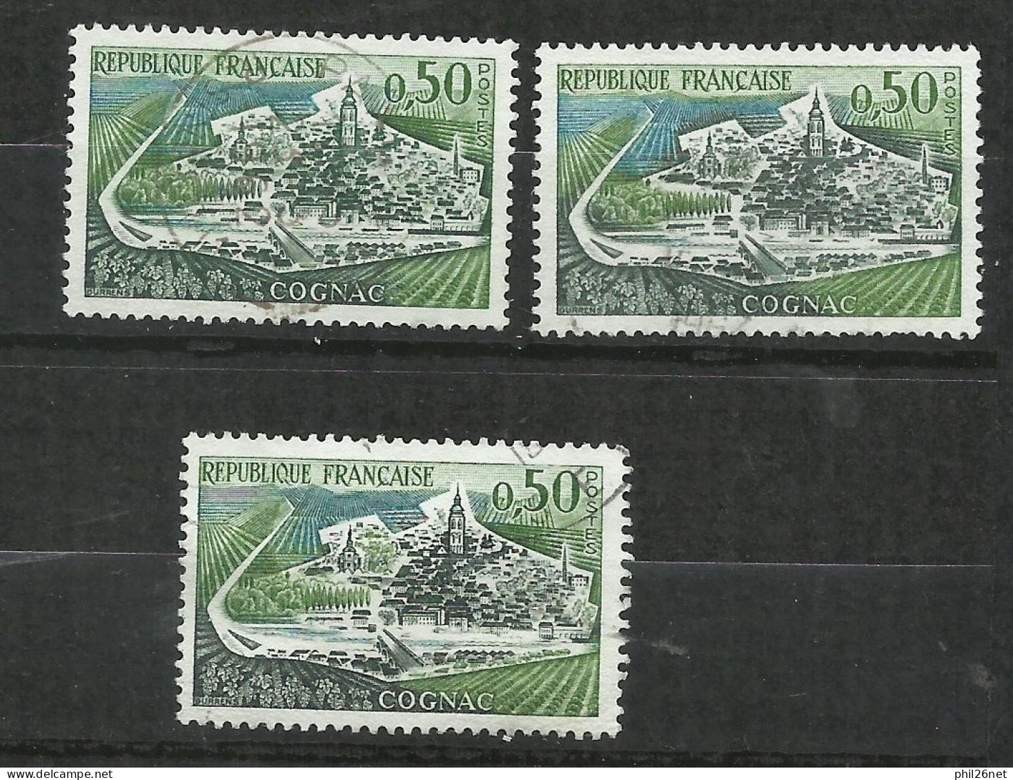 France  N° 1314a Et 1314b Vittel   Oblitérés  B/TB       Le 1314 Type Sur Les Scans Pour Comparer Soldé ! ! ! - Used Stamps