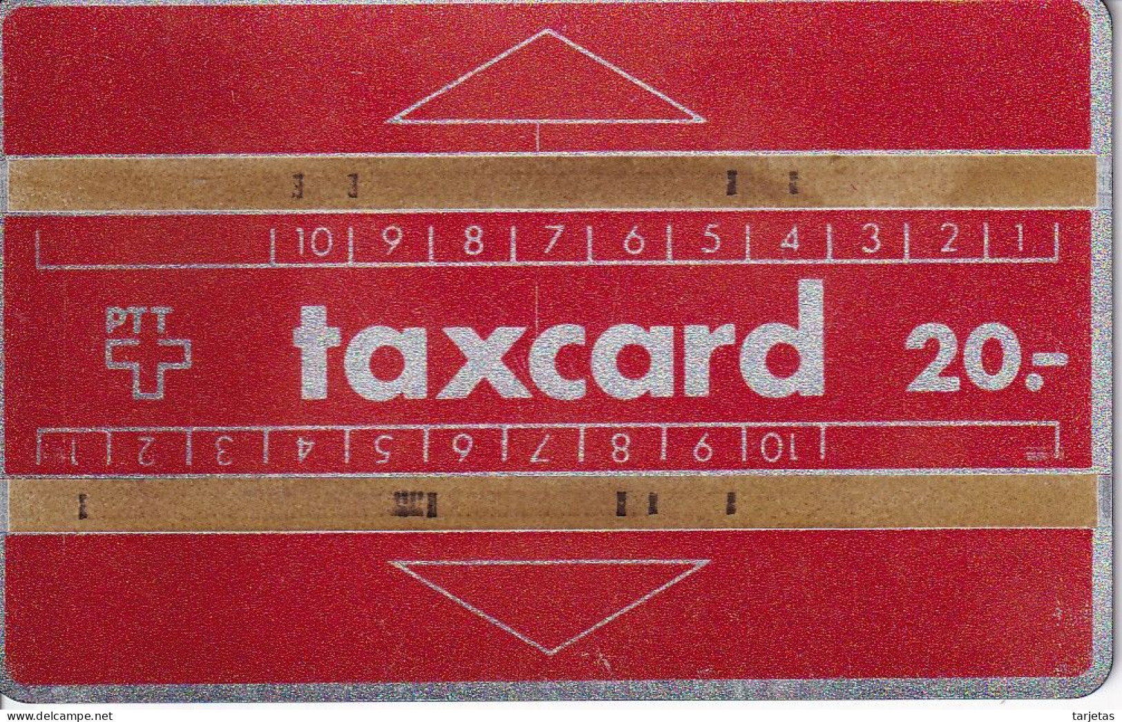 TARJETA DE SUIZA DE TAXCARD DE 20 UNITS (608A) - Schweiz