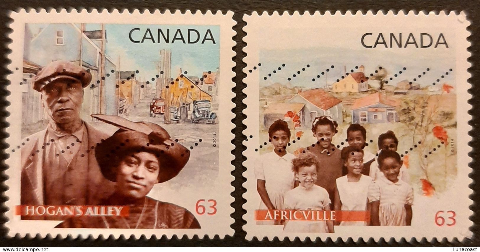 Canada 2014 USED  Sc 2702 -2703,   2 X 63c  Black History - Usados