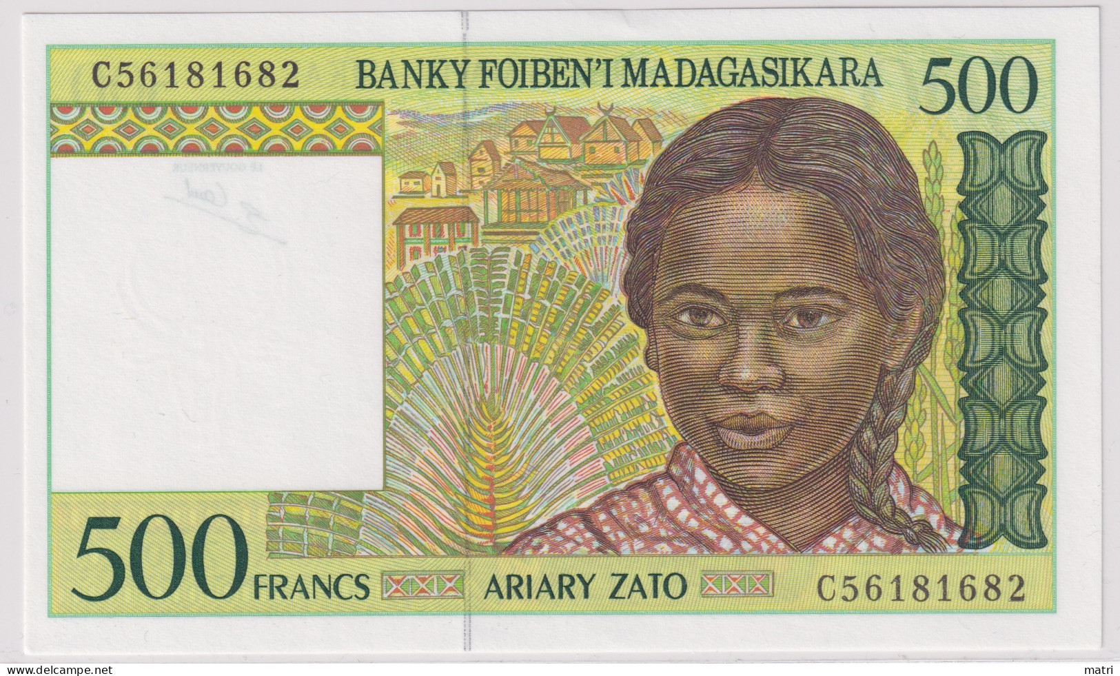 Madagascar 500 Francs 1994 P-75b - Madagaskar
