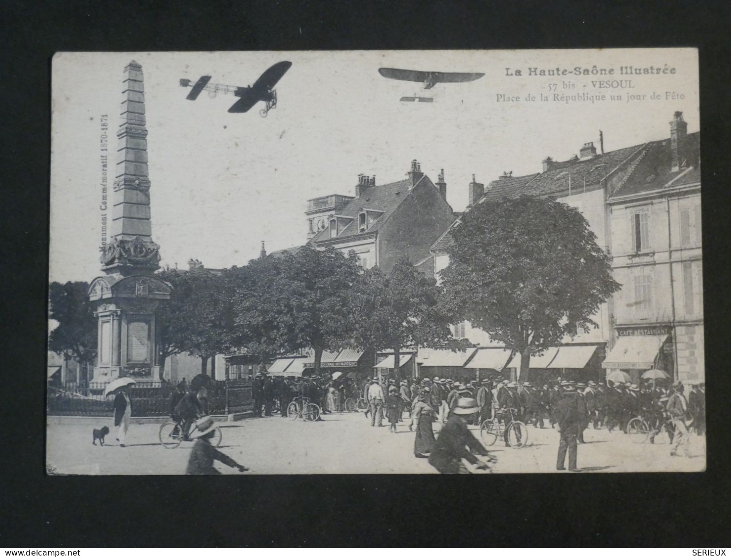 DJ 6 FRANCE AVIATION  BELLE CARTE  .1917  VESOUL  PLACE DES FETES   ++ - 1914-1918: 1. Weltkrieg