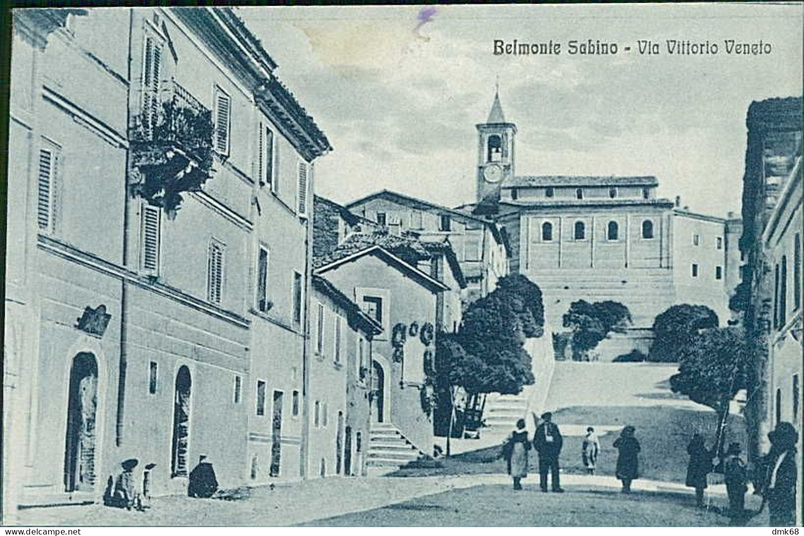 BELMONTE IN SABINA / BELMONTE SABINO ( RIETI ) VIA VITTORIO BENETO - EDIZIONE SCACCHI - 1938 (19329) - Rieti