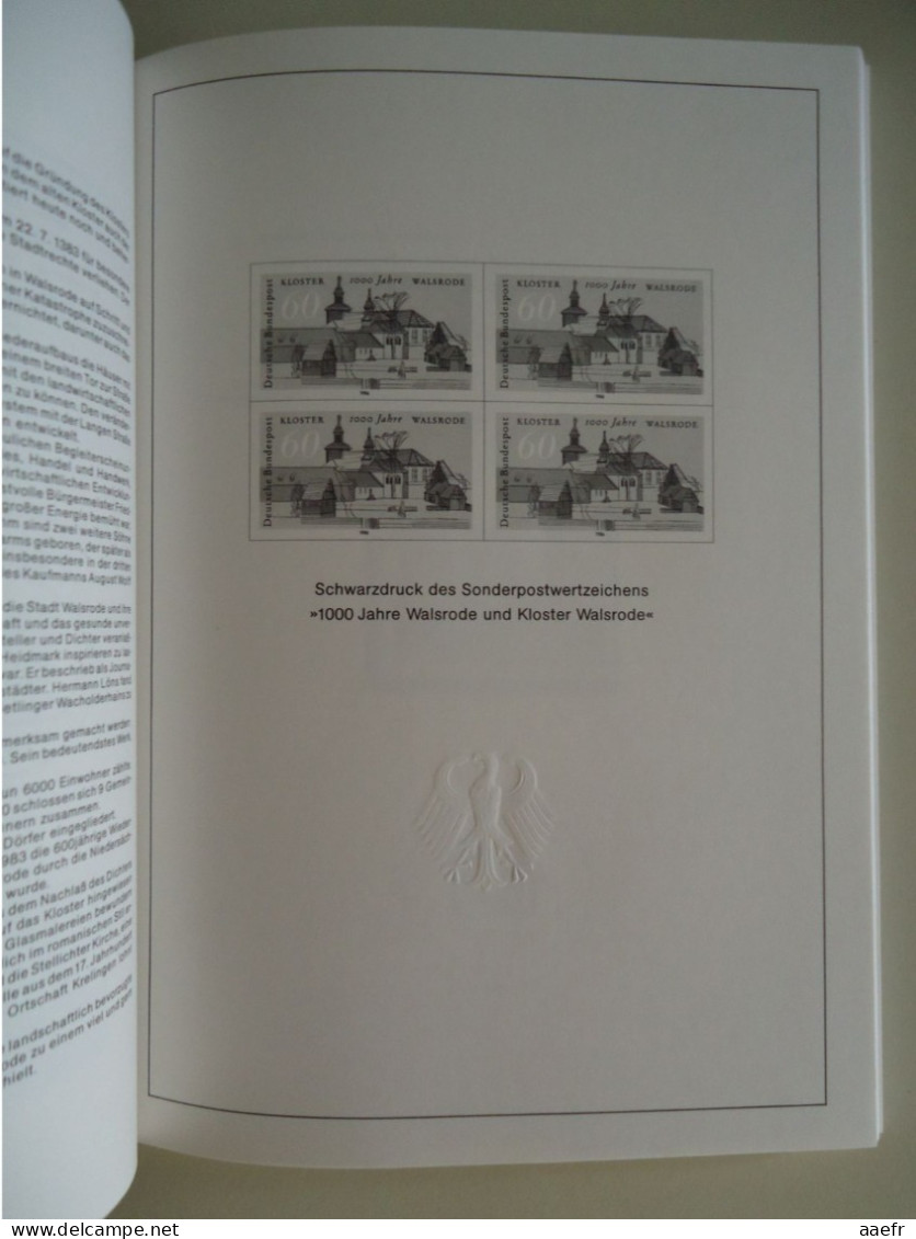Allemagne Fédérale + Berlin 1986 - Année Complète MNH (sans Séries Courantes) + Bloc  + Schwarzdruck 1112 - Walsrode Klo - Lots & Kiloware (mixtures) - Max. 999 Stamps