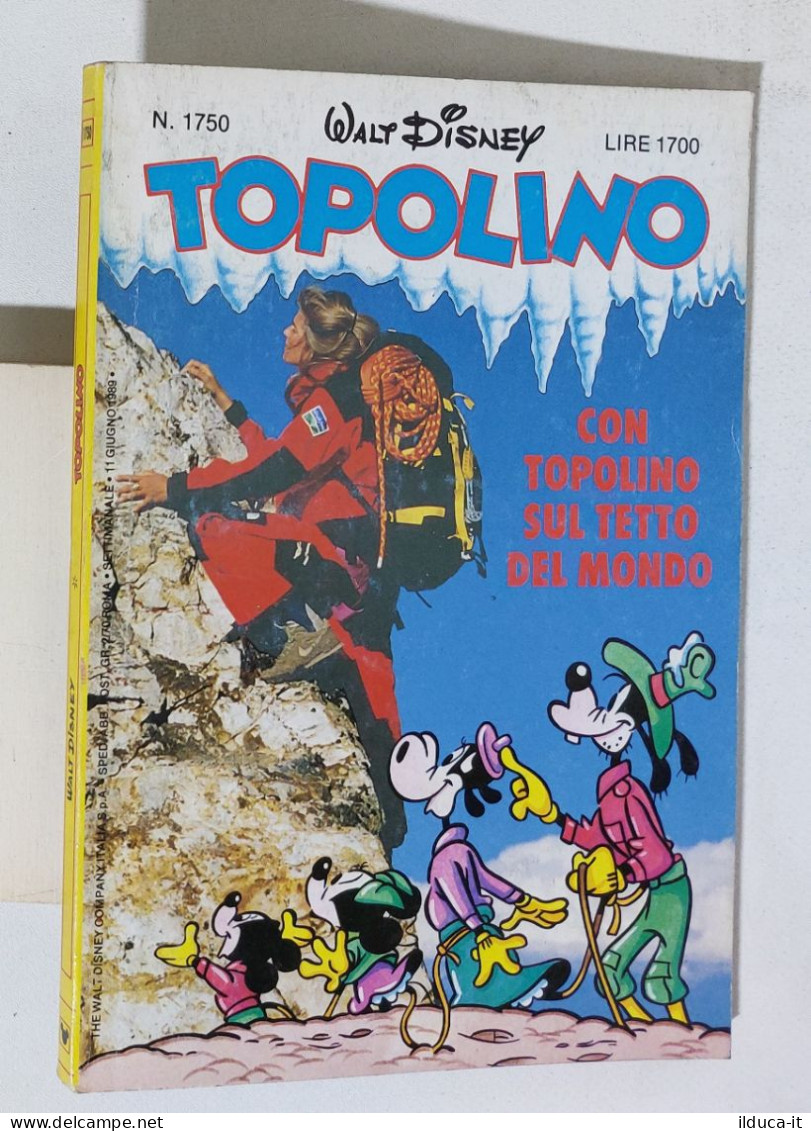 51915 TOPOLINO Libretto N. 1750 - Disney