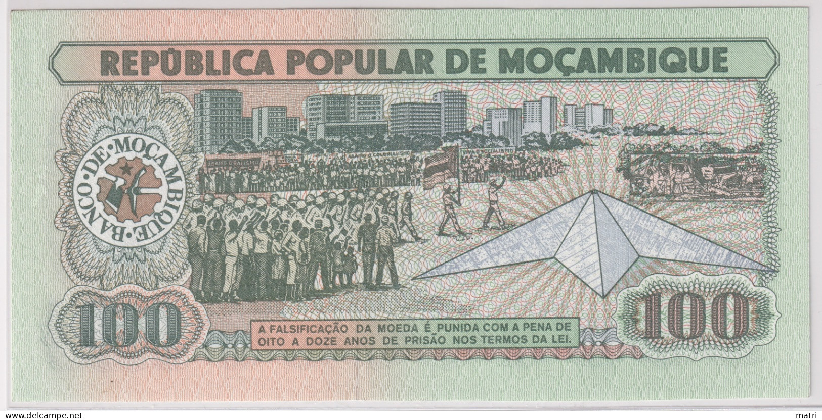 Mozambique 100 Meticais 1983-1989 P-130 - Moçambique