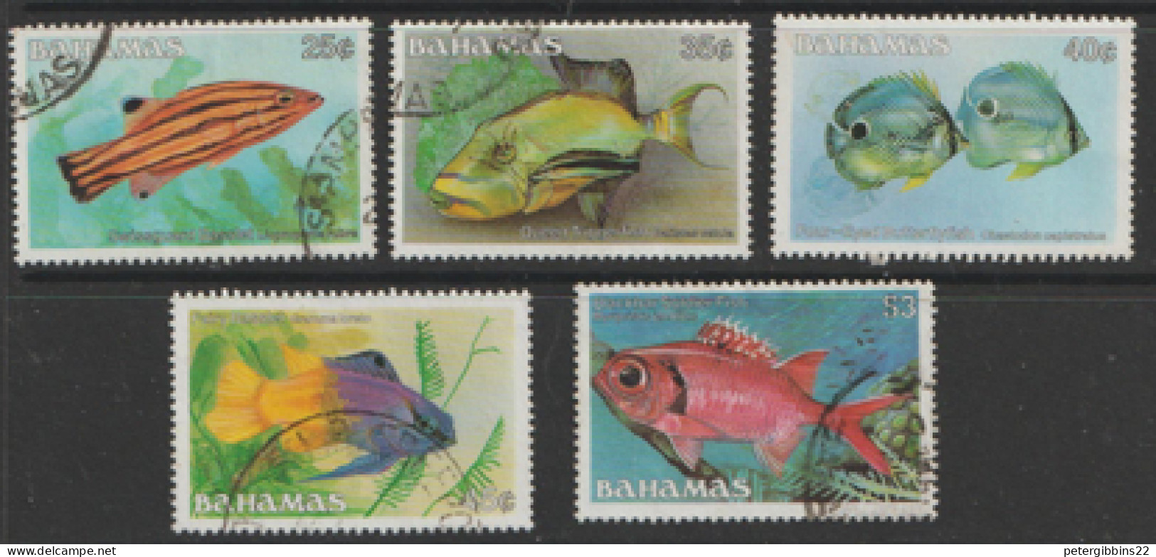 Bahamas 1986 Fishes  Various Values    Fine Used - Bahamas (1973-...)