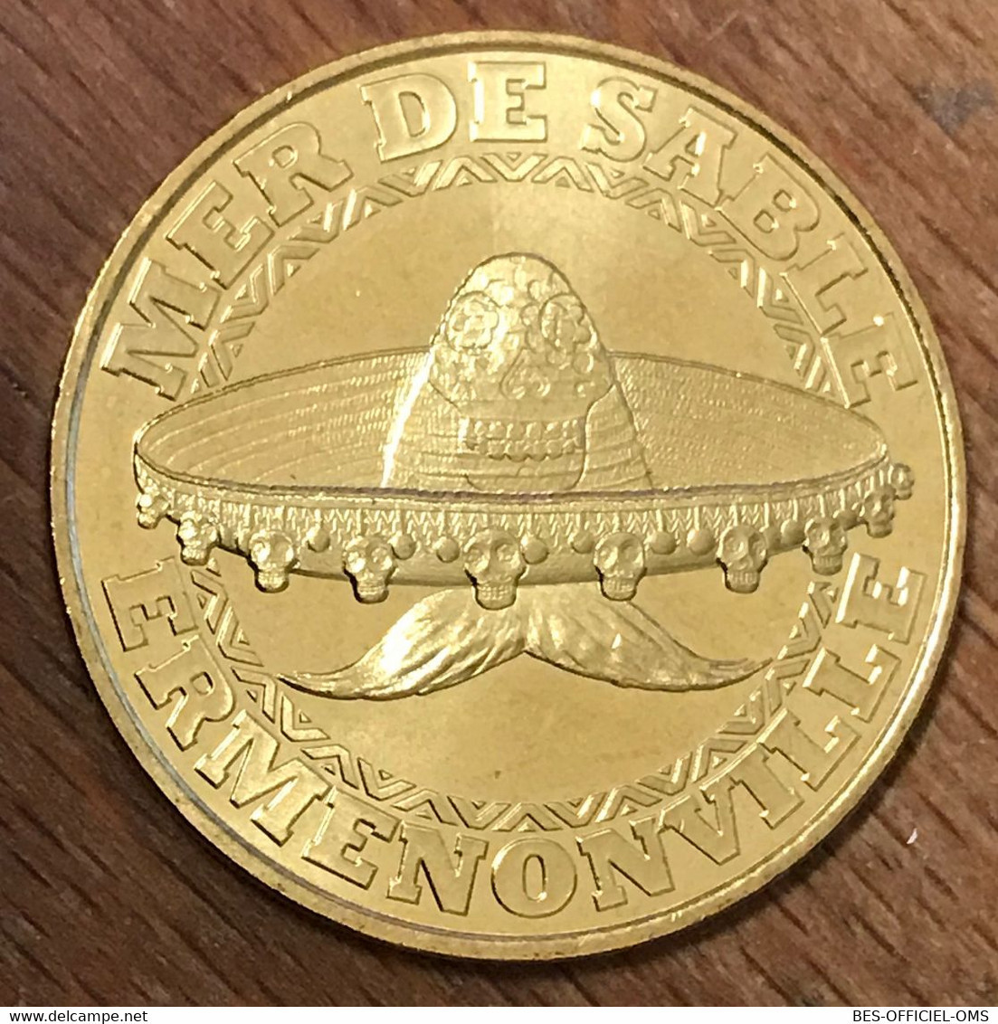 60 ERMENONVILLE MER DE SABLE LE SOMBRERO MÉDAILLE SOUVENIR MONNAIE DE PARIS 2018 JETON TOURISTIQUE TOKENS MEDALS COIN - 2018