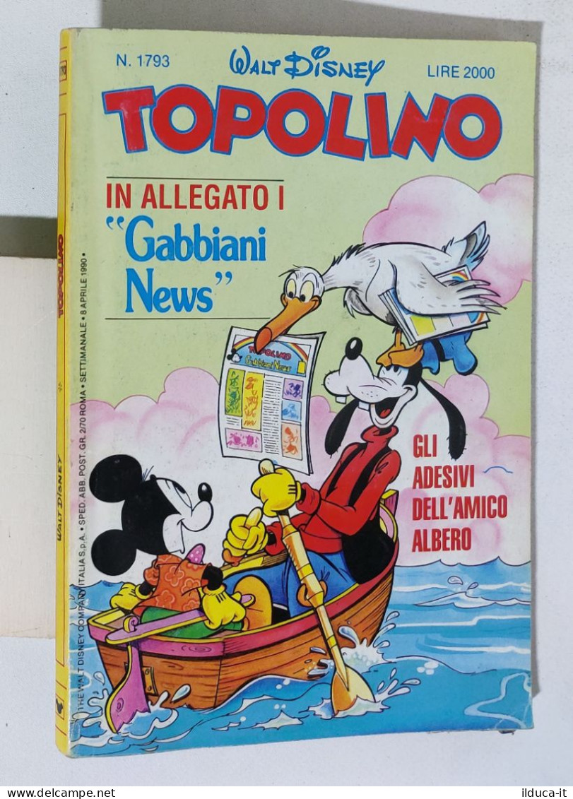 51932 TOPOLINO Libretto N. 1793 + Adesivi - Disney