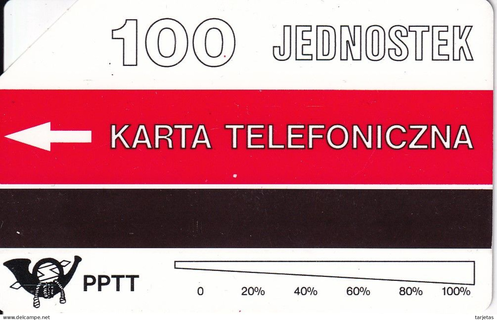 TARJETA URMET DE POLONIA DE BANANAS TURBANA DE 100 JEDNOSTEK (PPTT) - Pologne