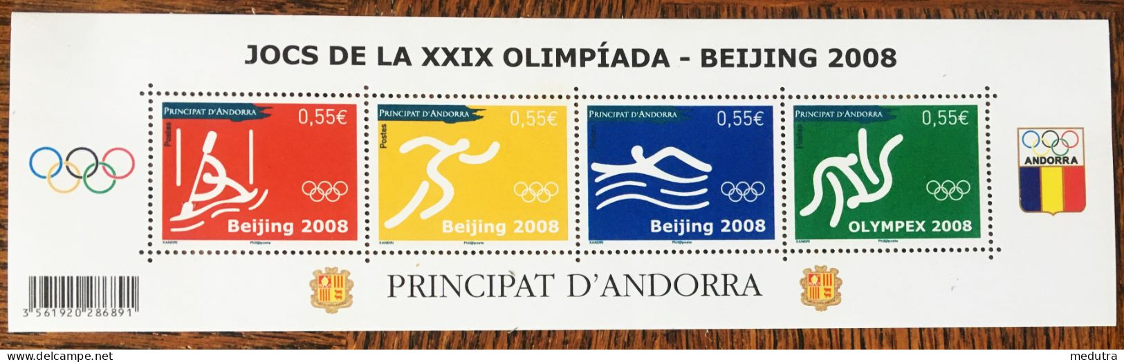 Andorre Bloc 661A  Neuf** (année 2008 : 658 659 660 661) - Unused Stamps