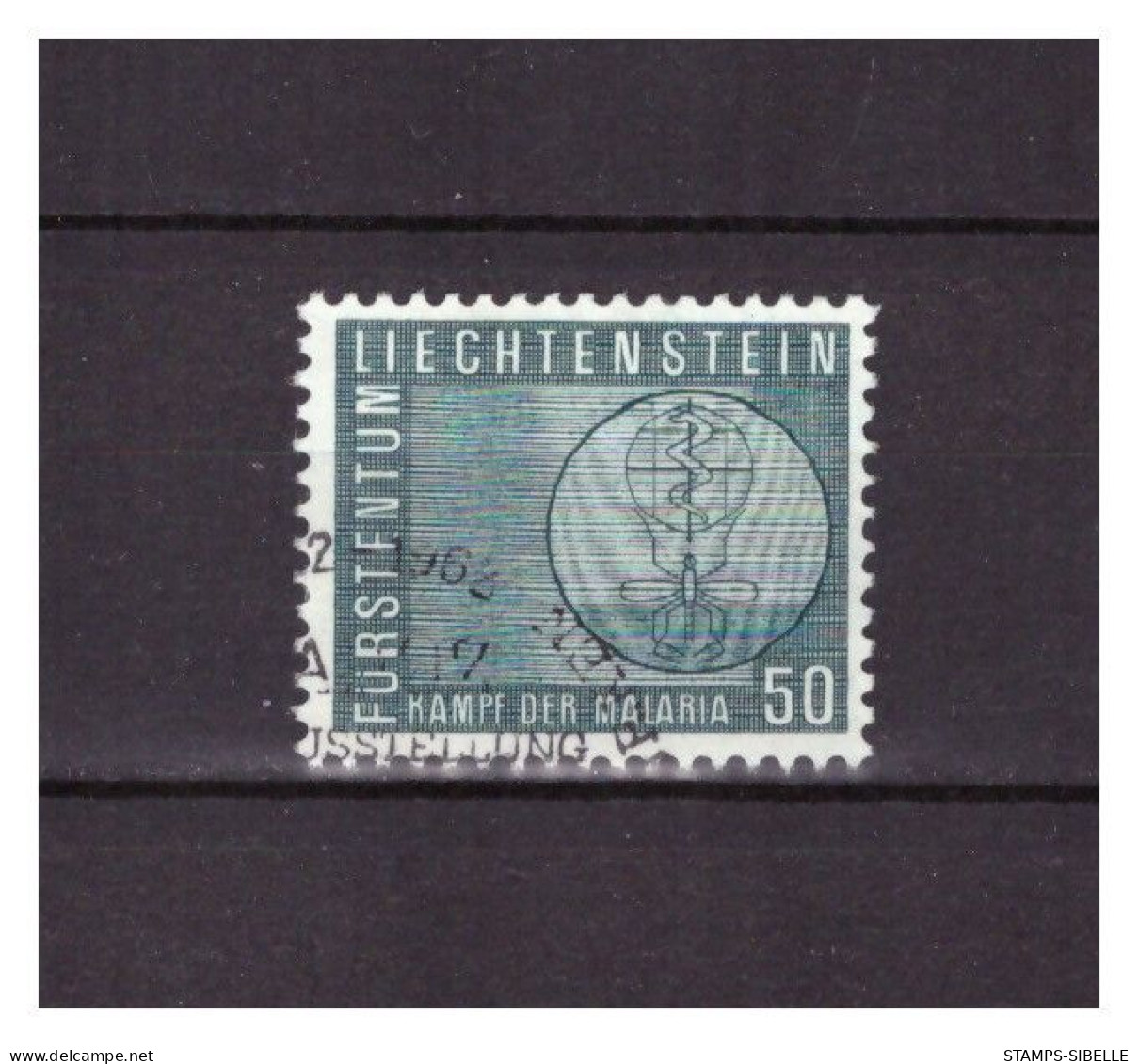 LIECHTENSTEIN   . N °  365  .   50 R    PALUDISME      OBLITERE    .  SUPERBE . - Gebraucht