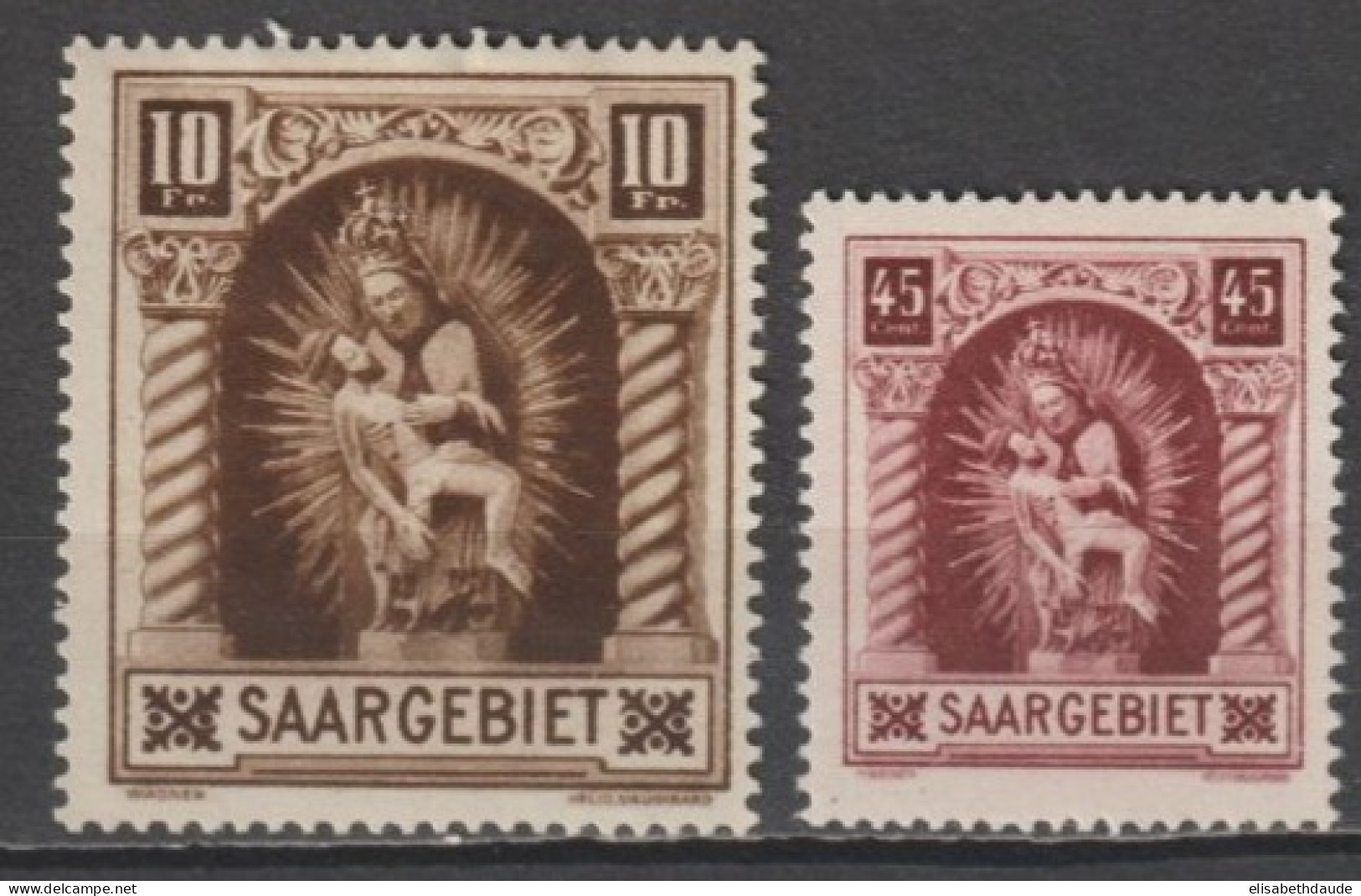 SAAR / SARRE - 1925 - YT N°101 ** MNH + 102 * MH - COTE = 31 EUR. - Nuevos