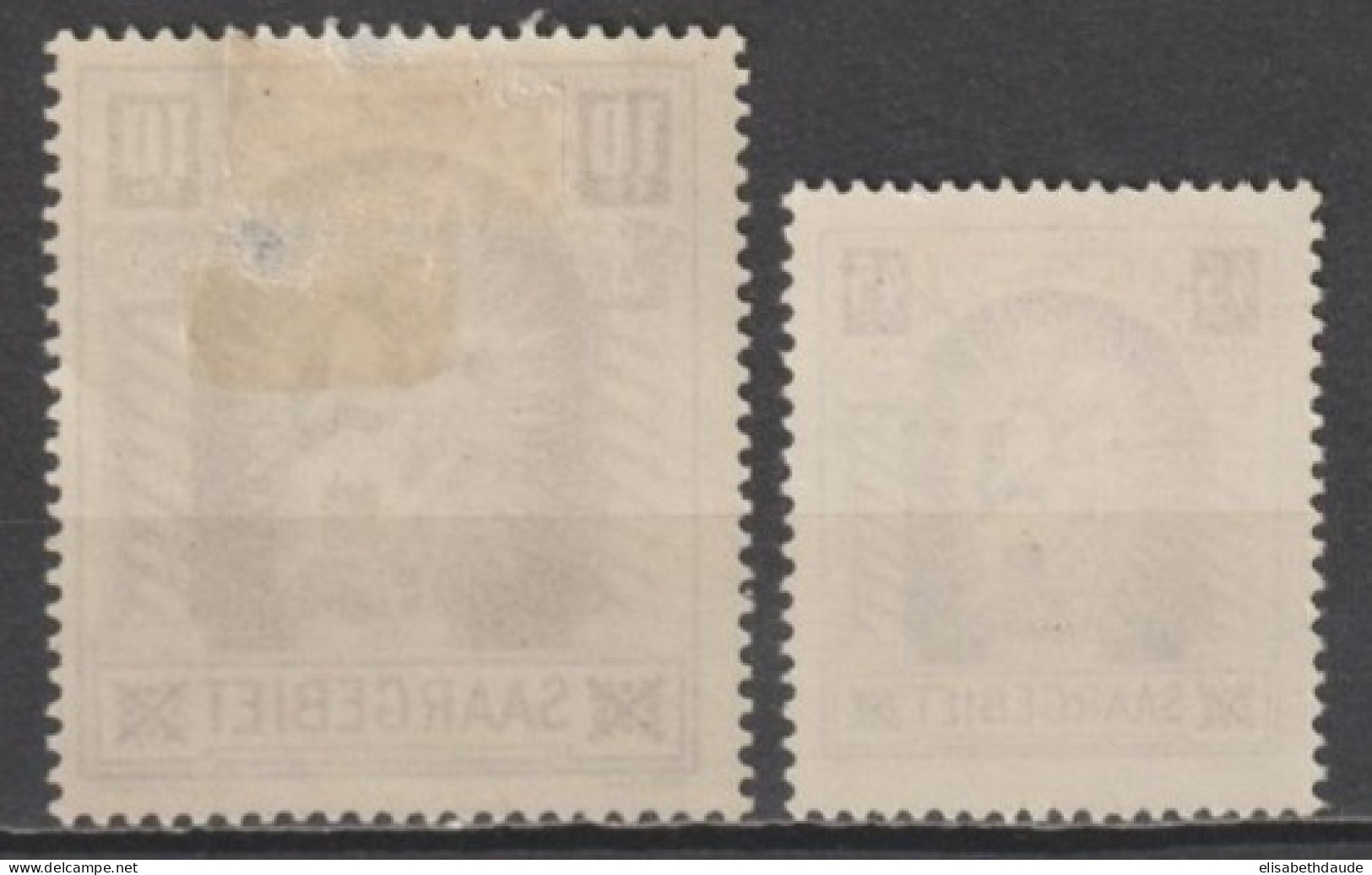 SAAR / SARRE - 1925 - YT N°101 ** MNH + 102 * MH - COTE = 31 EUR. - Nuevos