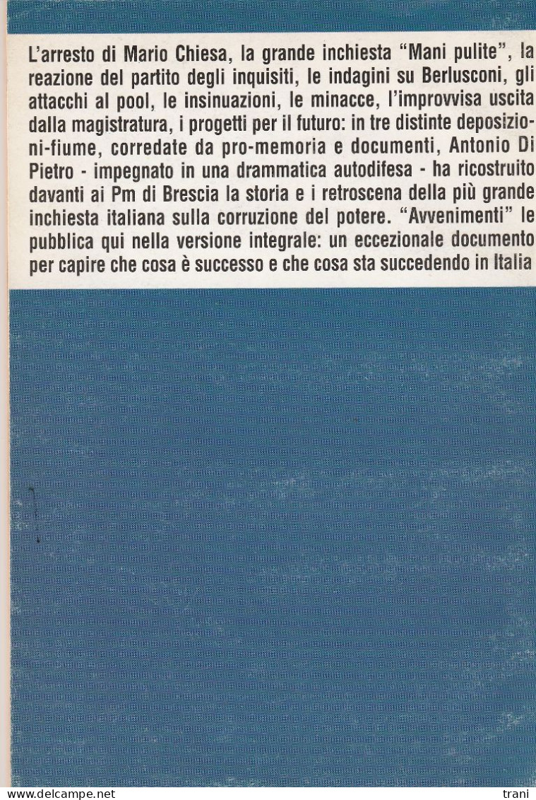 MANI PULITE - La Mia Autodifesa - Di Antonio Di Pietro - Society, Politics & Economy