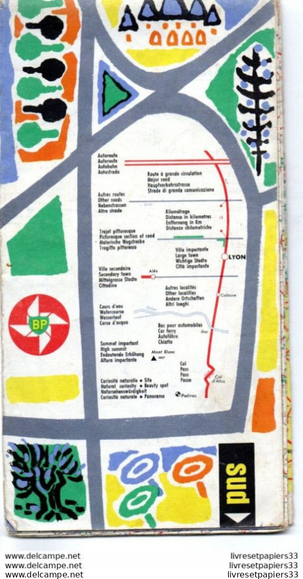 Carte Routière BP Garage Du Lion D'or P. Girard Nantes  (N°1) - Roadmaps