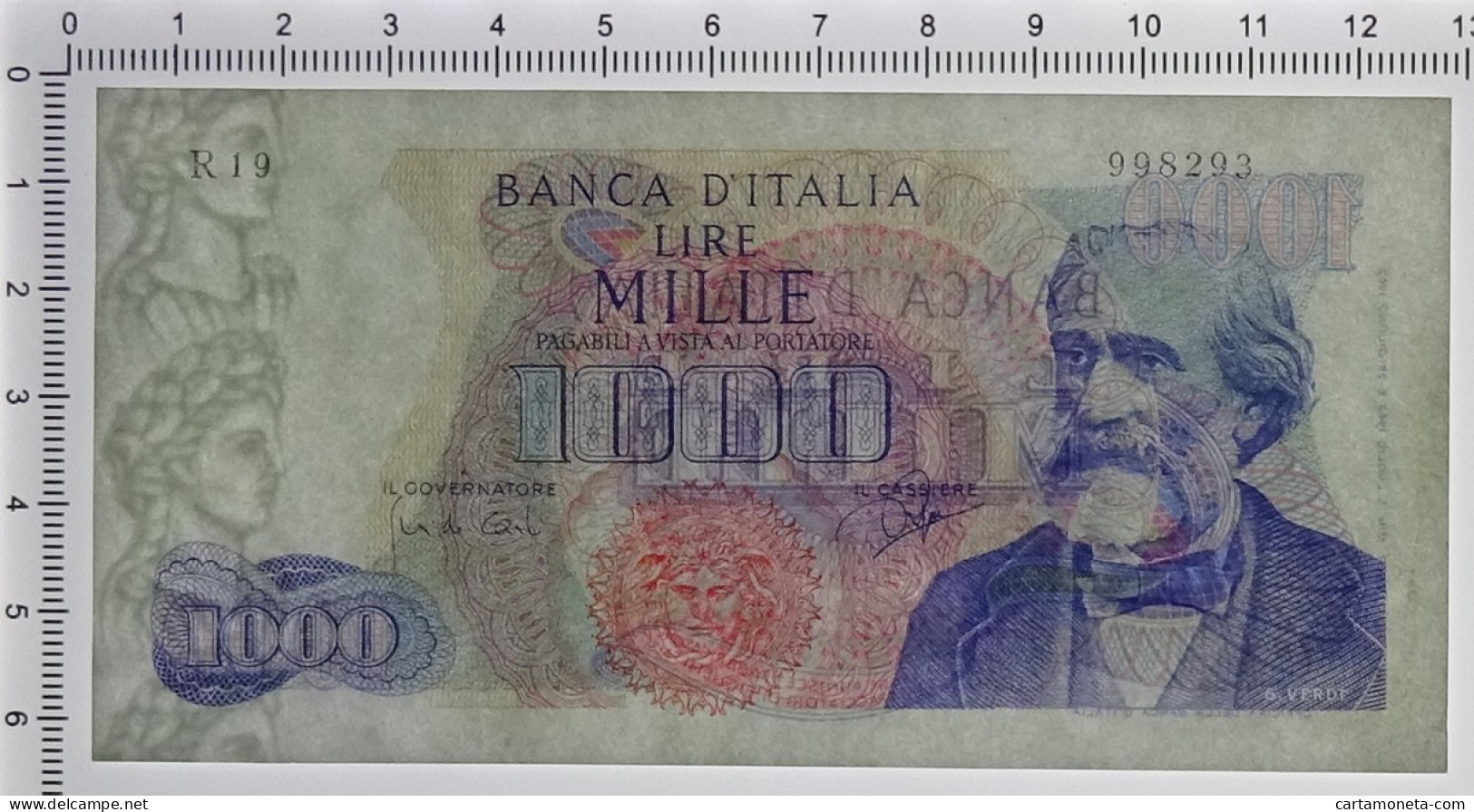 1000 LIRE GIUSEPPE VERDI I TIPO MEDUSA 05/07/1963 SPL/SPL+ - Autres & Non Classés