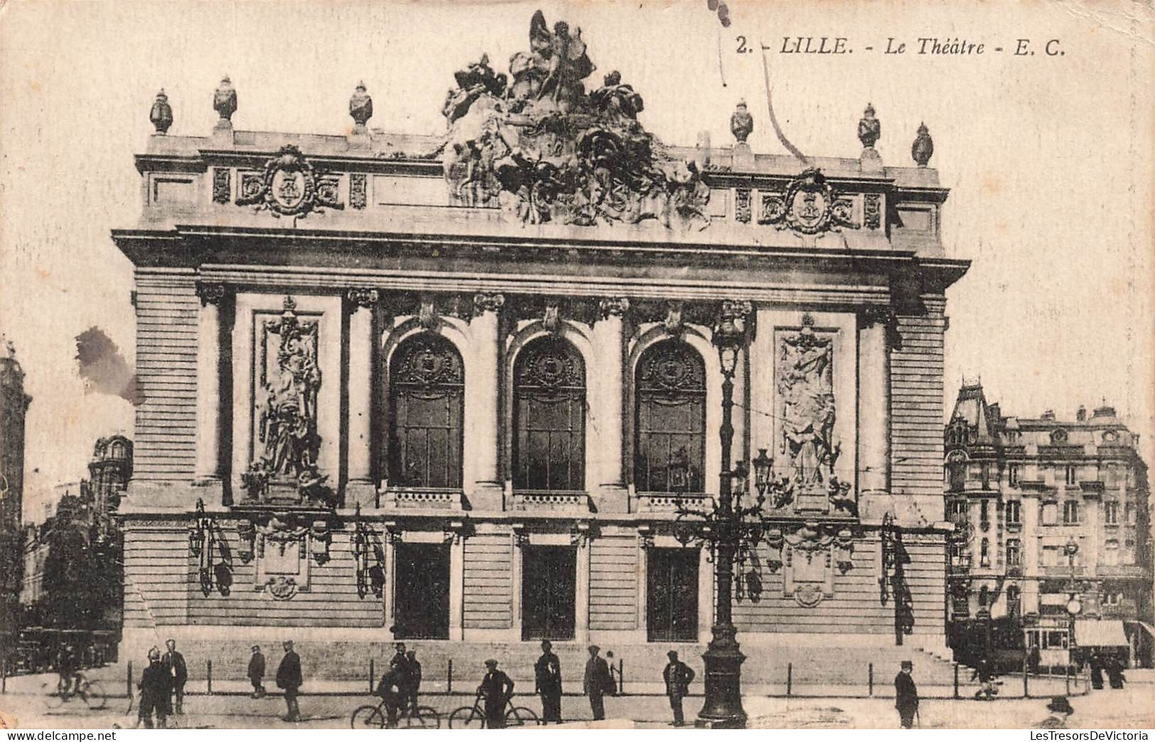 FRANCE - Lille - Vue Générale Du Théâtre - E.C - Carte Postale Ancienne - Lille