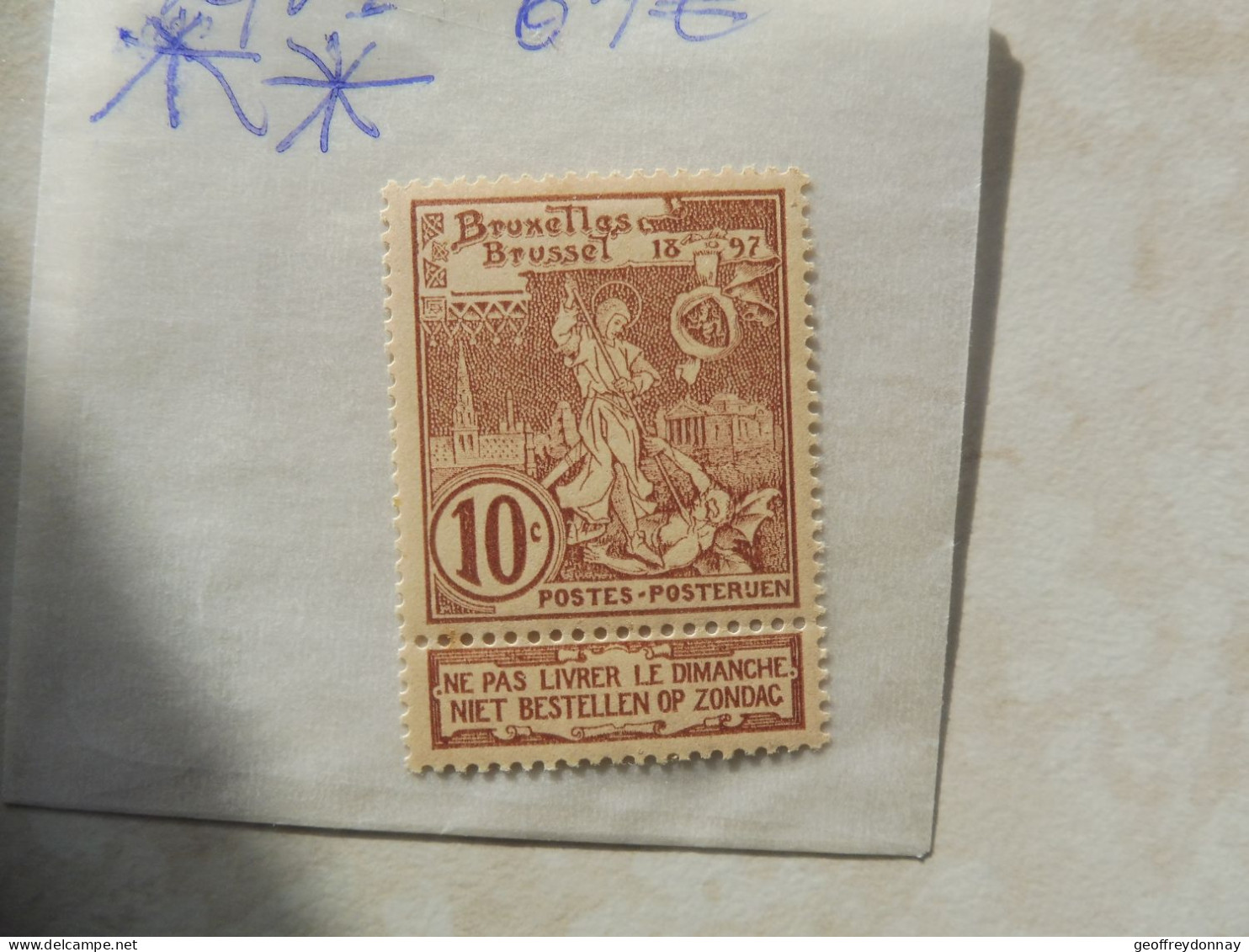 Belgique Belgie Variété / Varieteit   72 Mh Neuf * ( Année / Jaar 1896 ) Prefect Parfait - 1849-1900