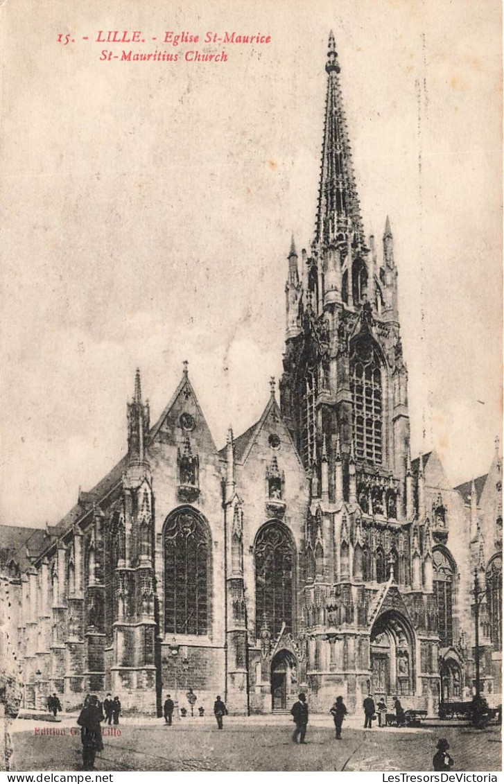 FRANCE - Lille - Vue Générale De L'église St Maurice - Carte Postale Ancienne - Lille