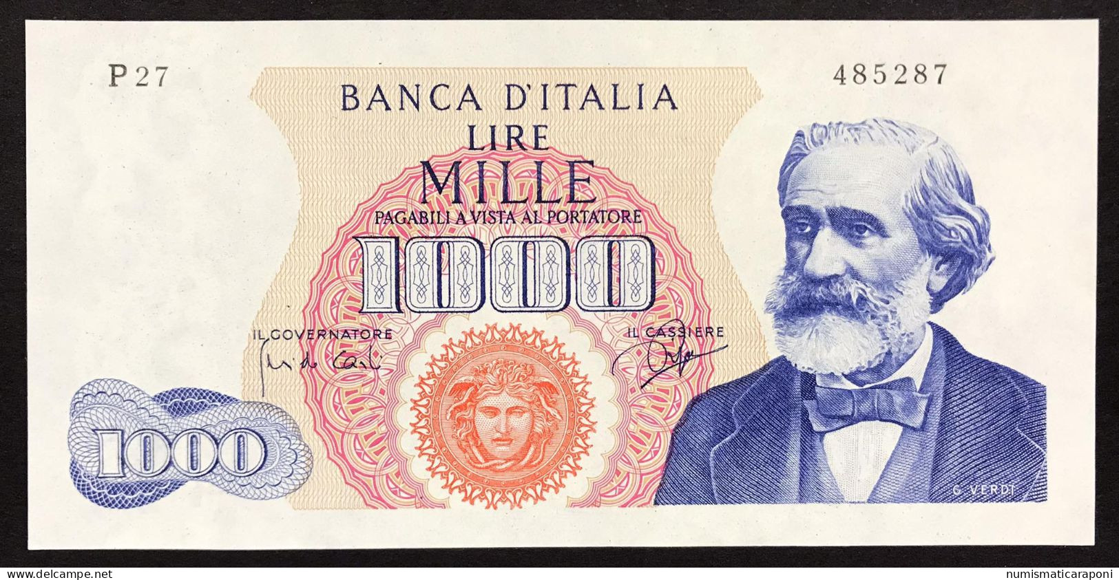 1000 LIRE VERDI I° TIPO 25 07 1964 R2 RR Sup+ LOTTO 586 - 1.000 Lire