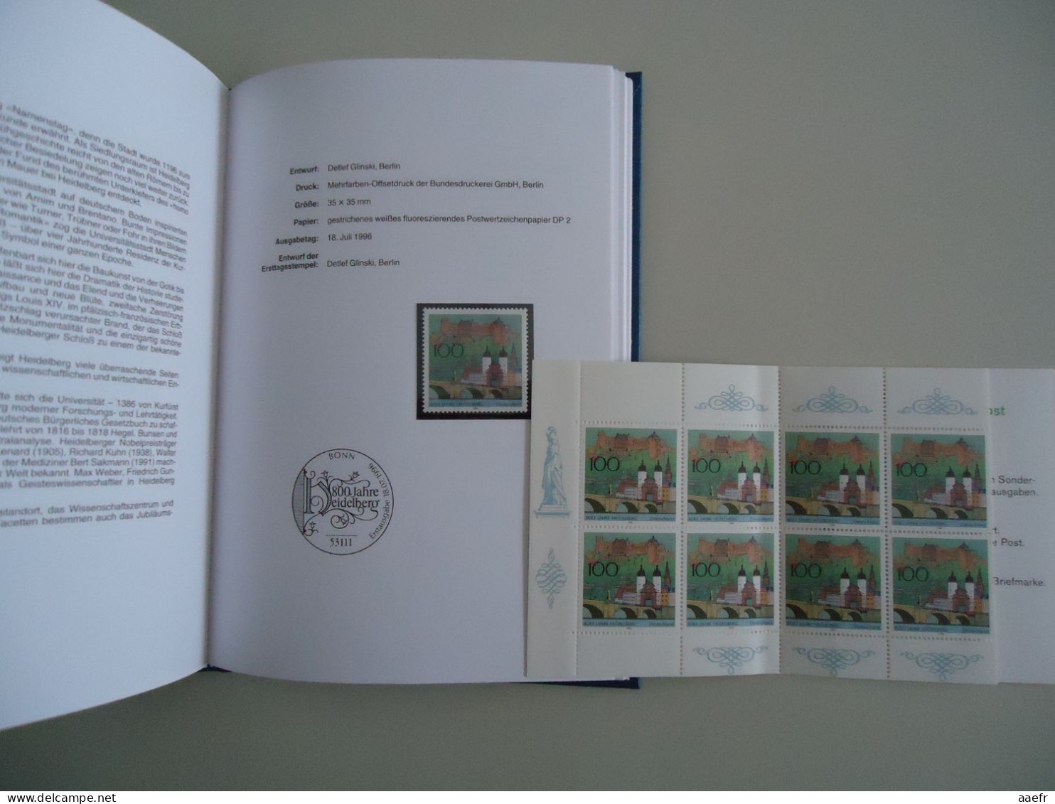 Allemagne Fédérale 1996 - Année Complète MNH + Blocs  + Carnet 1700 + Schwarzdruck Mit Hologramme 1673 - Luther - Lots & Kiloware (mixtures) - Max. 999 Stamps