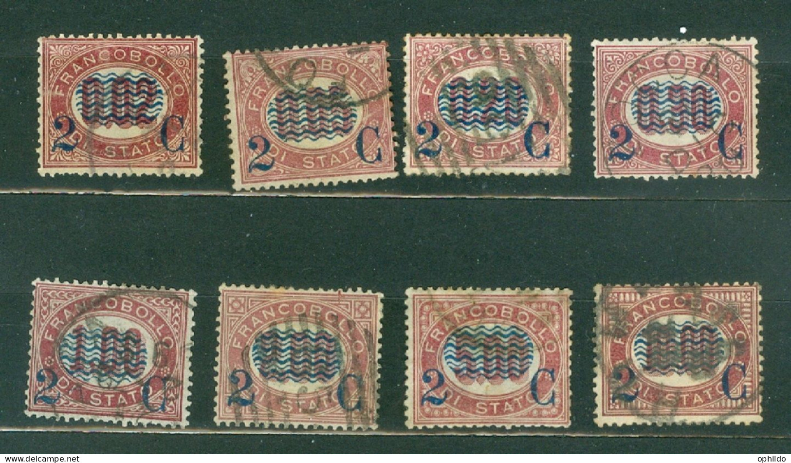 Italie  Yv 25/32   Ou  Sassone  29/36   Ob  B/TB  Voir Scan Et Description   - Gebraucht