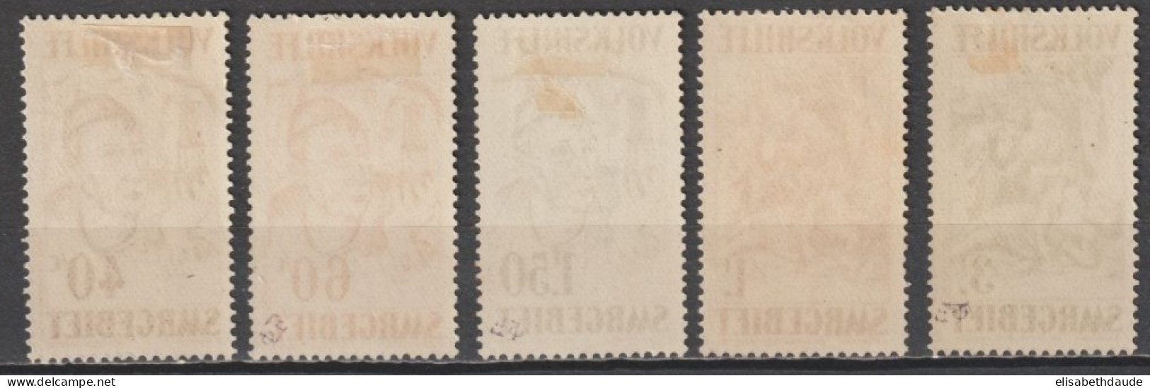 SAAR / SARRE - 1931 - YT N°141/144+146 * MLH (143 ** MNH) - COTE = 93 EUR. - Ongebruikt