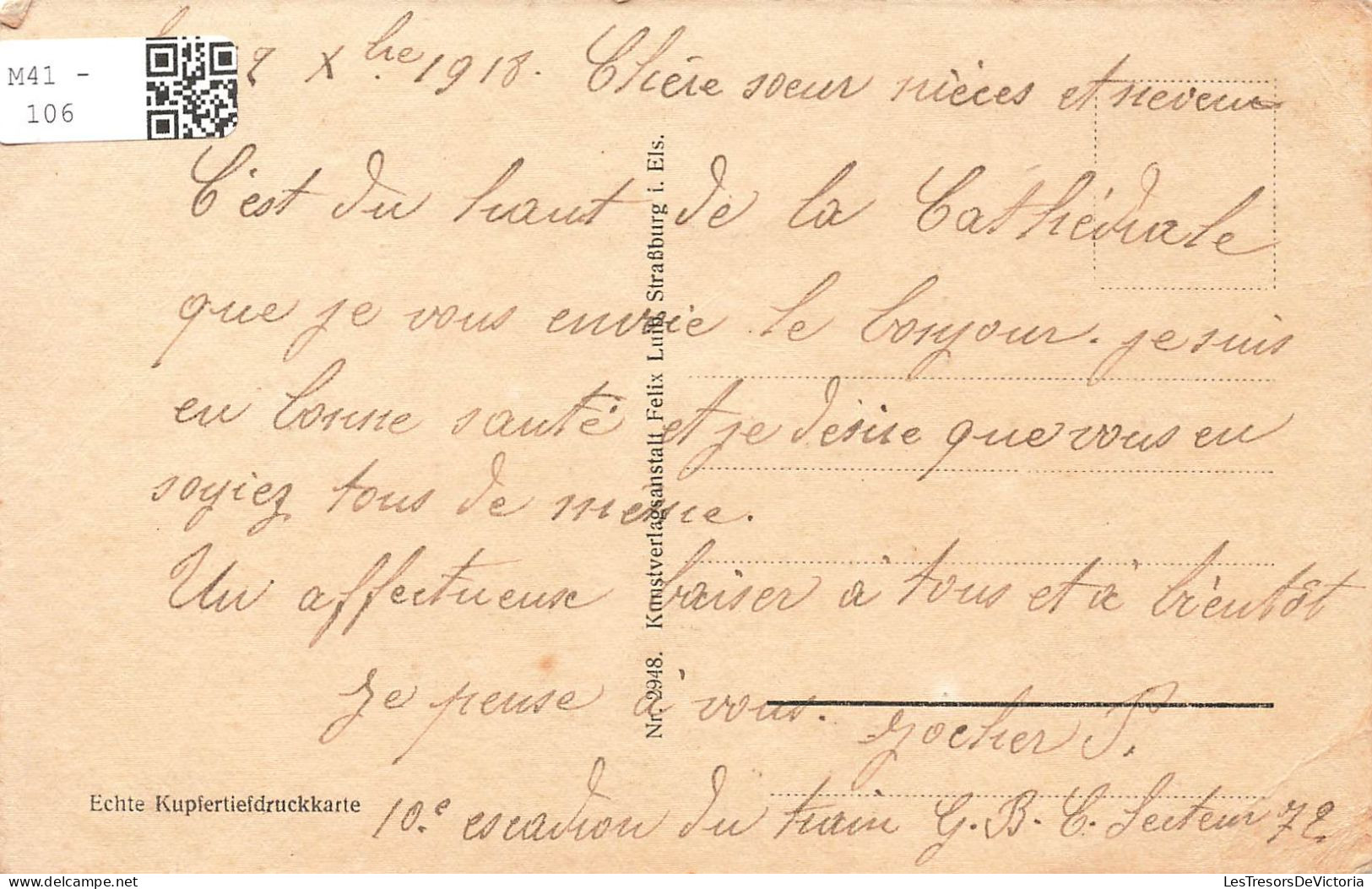 FRANCE - Munster - Vue Générale De La Cathédrale  - Carte Postale Ancienne - Munster