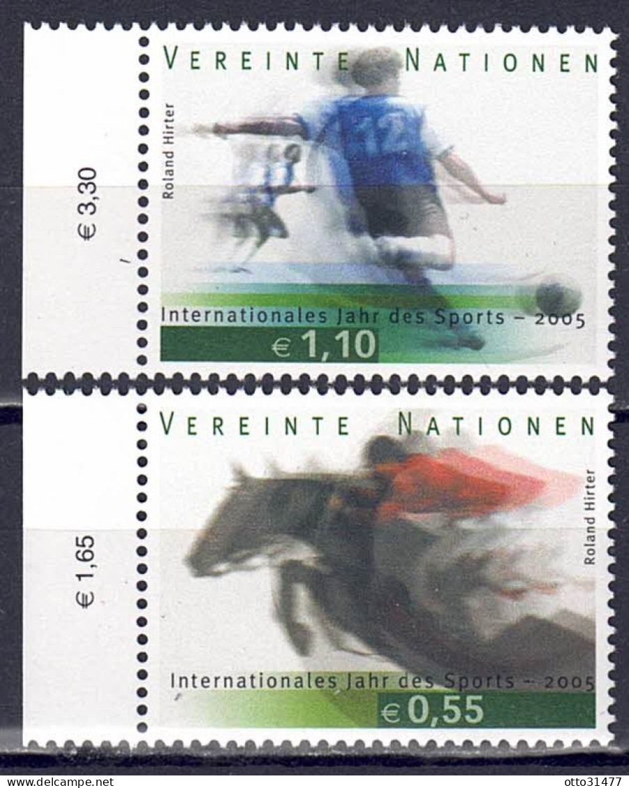 UNO Wien 2005 - Sport, Nr. 441 - 442, Postfrisch ** / MNH - Ungebraucht