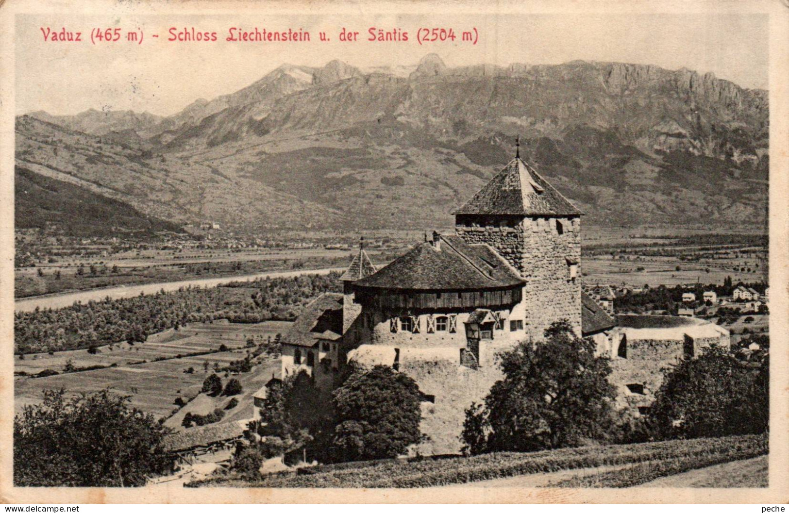 N°1347 V -cpa Schloss Liechtenstein U. Der Santis- - Liechtenstein