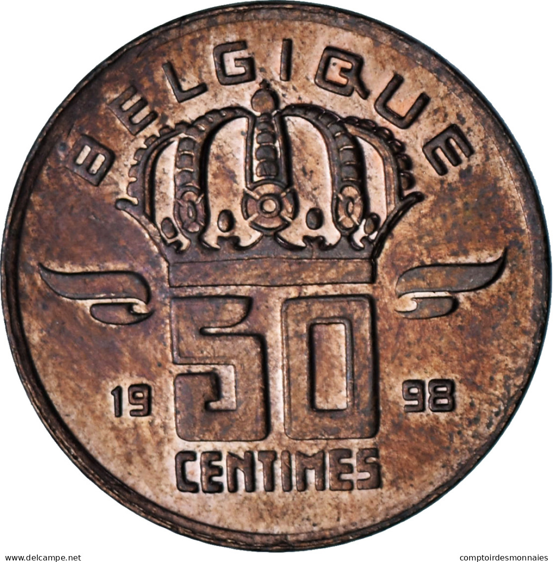 Belgique, 50 Centimes, 1998 - 50 Cents