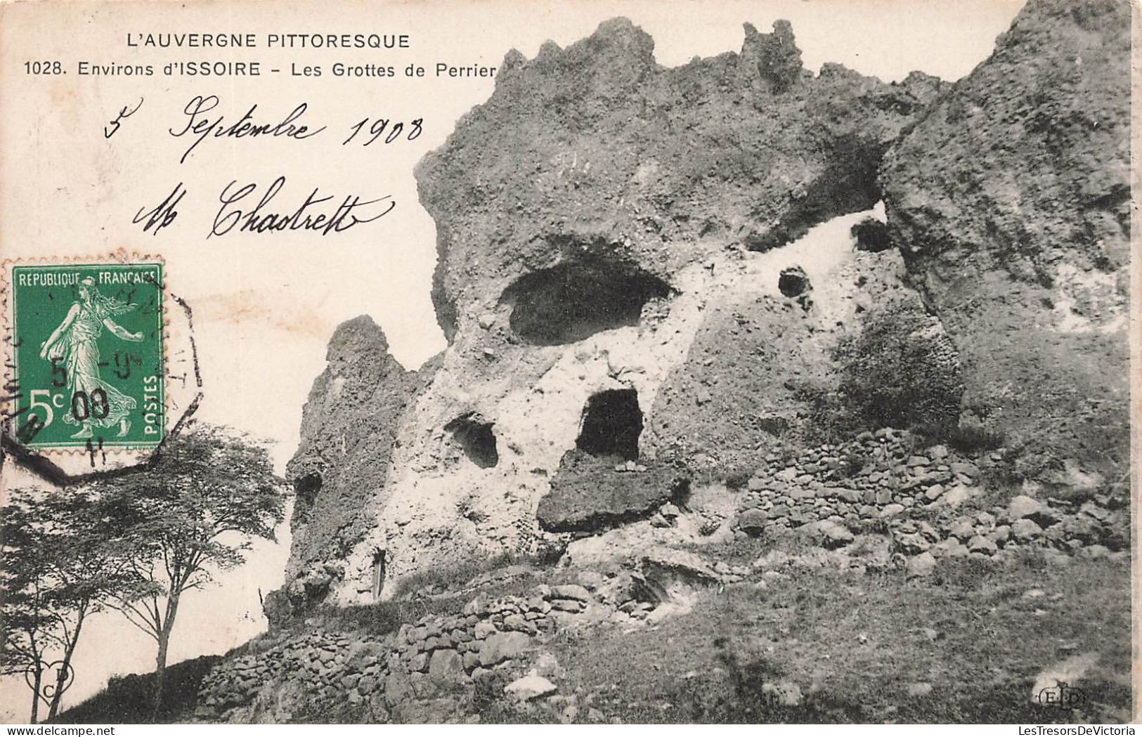 FRANCE - L'auvergne Pittoresque - Environs D'Issoire - Vue Générale - Les Grottes De Perrier - Carte Postale Ancienne - Issoire