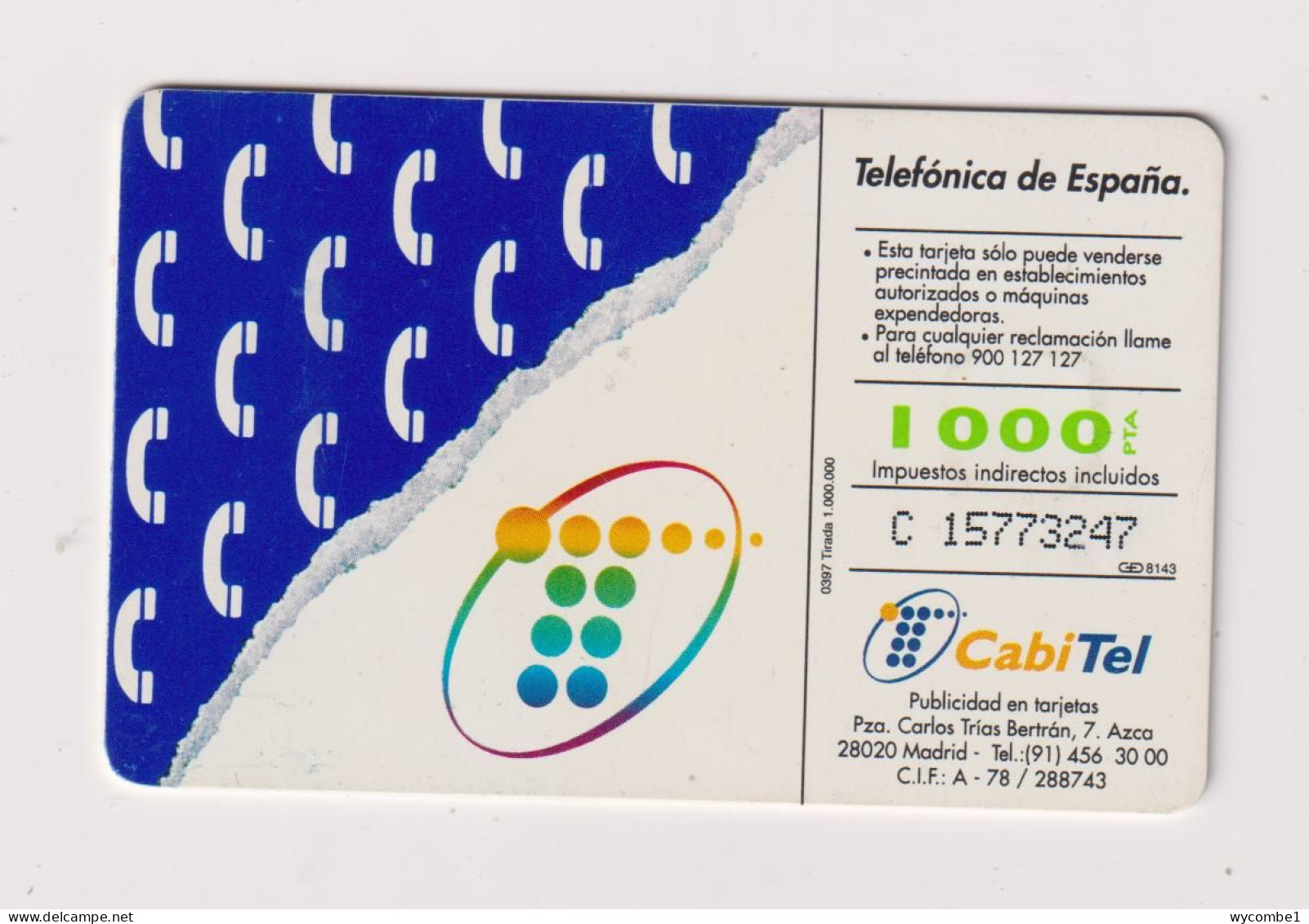 SPAIN - Telefonica Chip Phonecard - Basic Issues