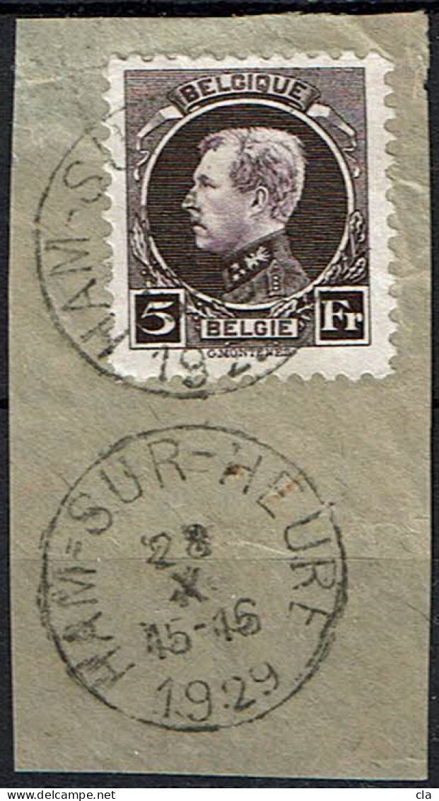 217 Frgt  Obl  Ham-Sur-Heure  15.75 - 1921-1925 Kleine Montenez