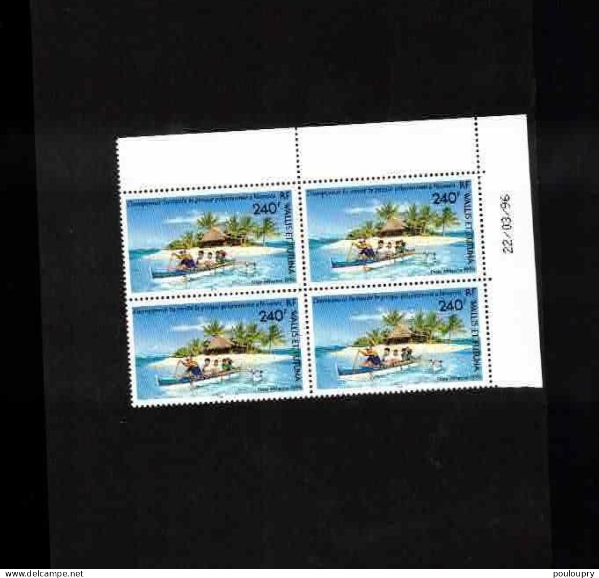 YT N° PA 191** En Bloc De 4 CD - Championnat Du Monde De Pirogue - Unused Stamps