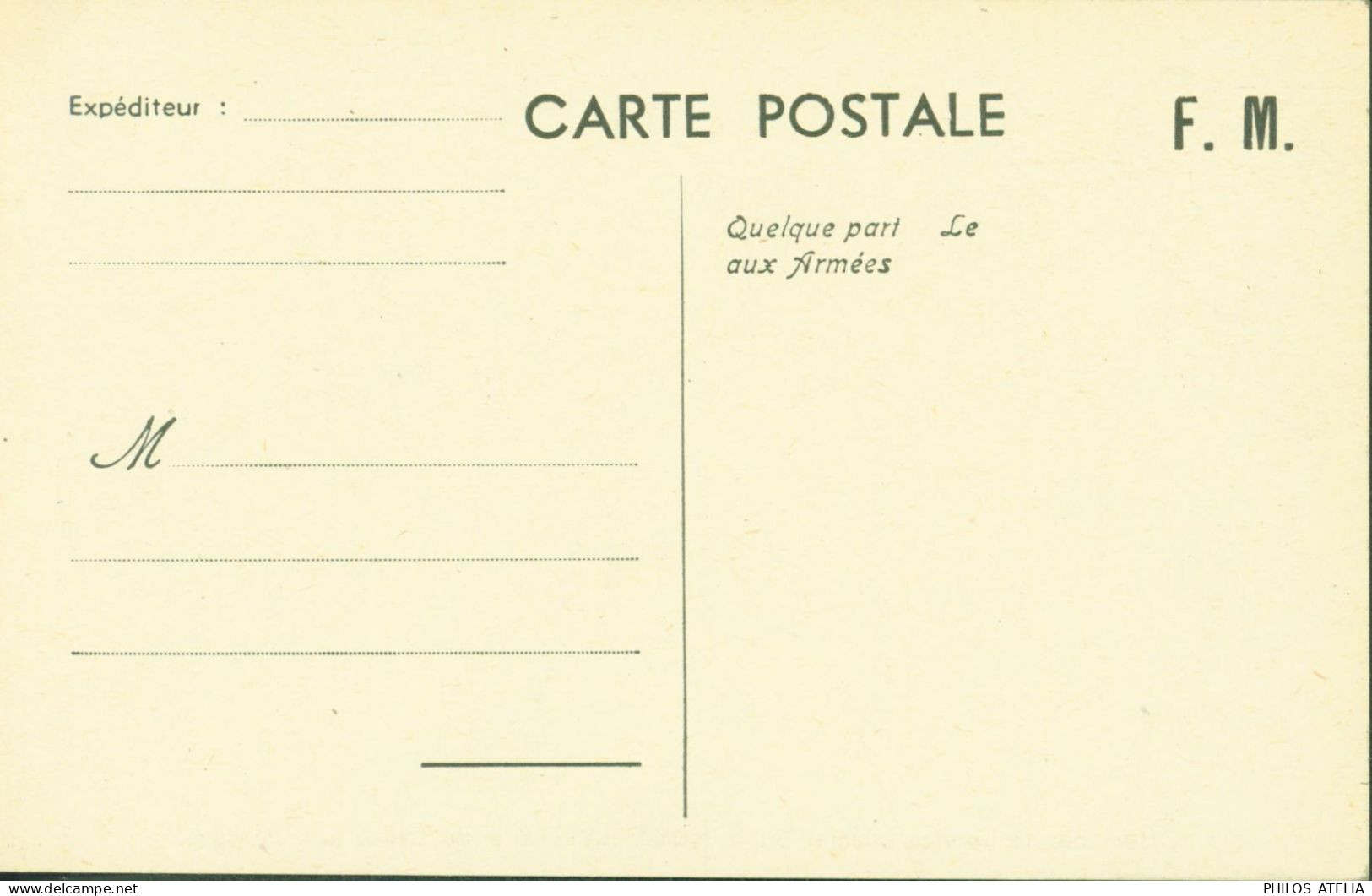 CP FM Carte Franchise Militaire Guerre 40 Soldat Lisant Journal Offerte Service Spécial Nouvelliste De Lyon Aux Armées - Andere & Zonder Classificatie