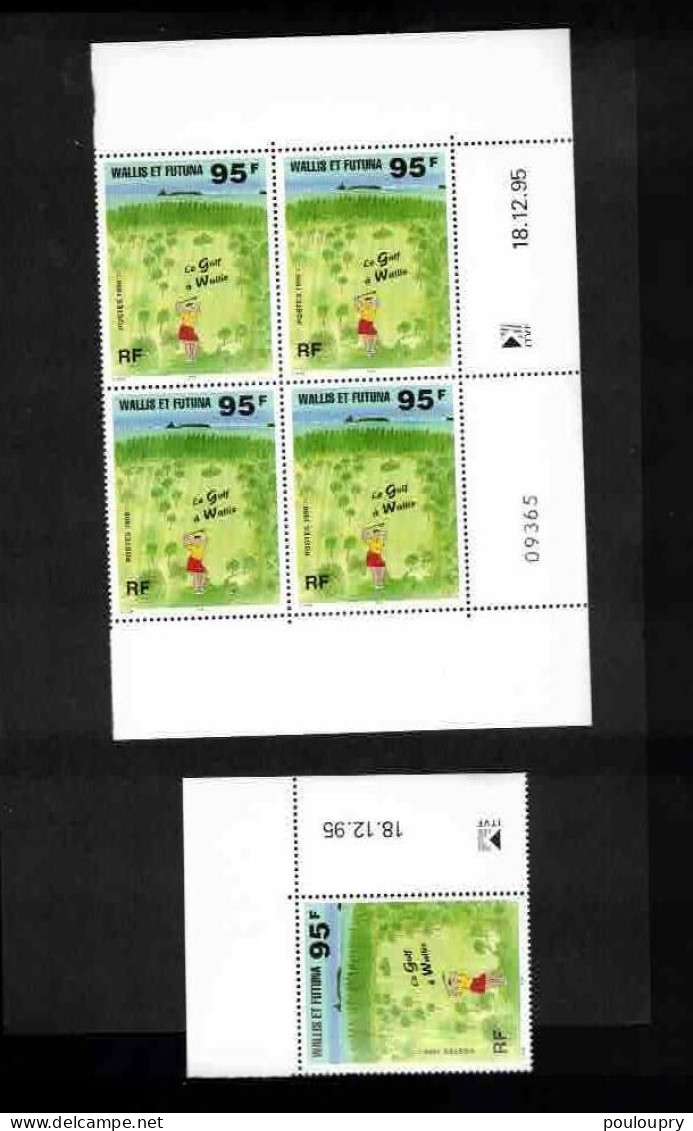 YT N° 486** En Bloc De 4 Cd + 1 Exemplaire** En CDF - Golf - Unused Stamps