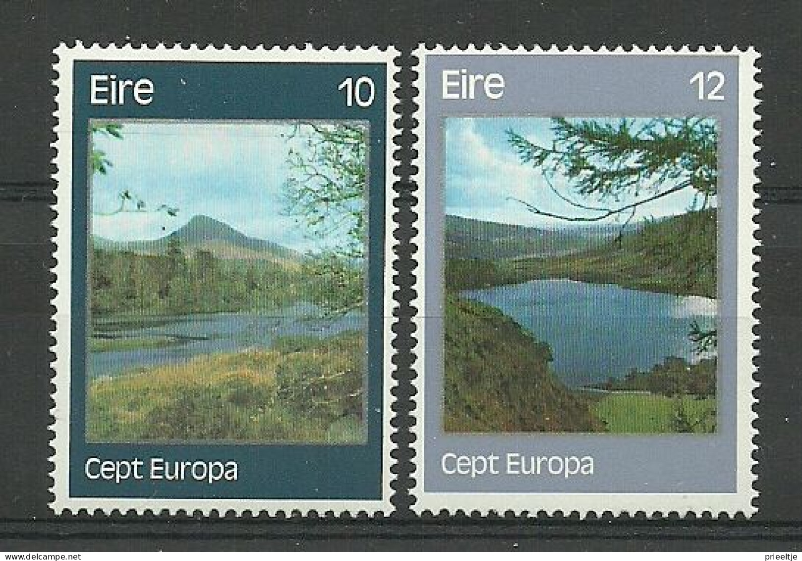 Ireland 1977 Europa Landscapes Y.T. 363/364 ** - Nuovi