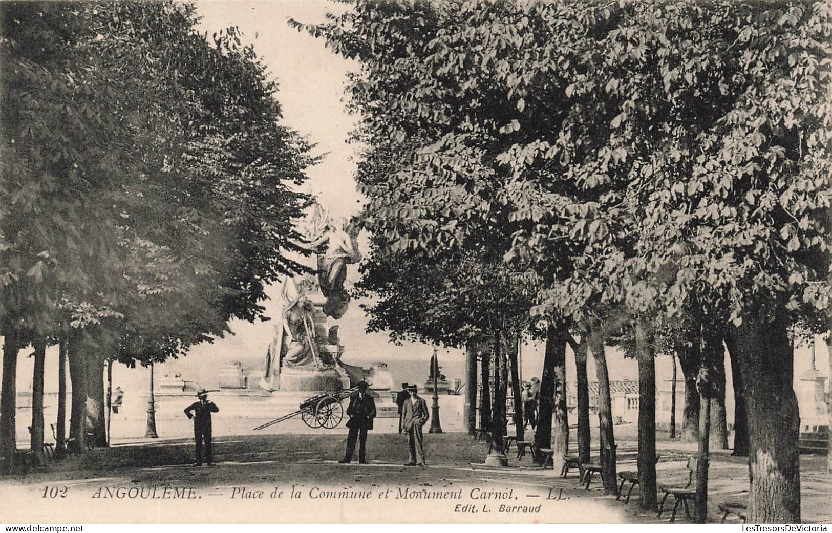 FRANCE - Angouleme - Vue Générale De La Commune Et Monument Carnot - L L - Carte Postale Ancienne - Angouleme