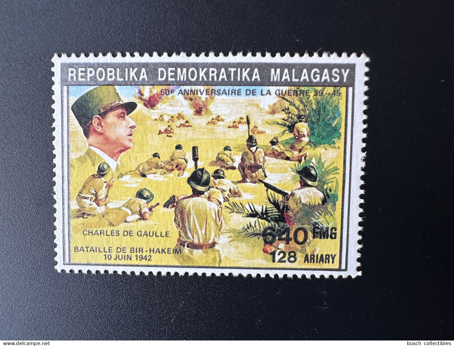 Madagascar Madagaskar 1992 Bl. Mi. 1392 I Général Charles De Gaulle World War II 2ème Guerre Mondiale - De Gaulle (Général)