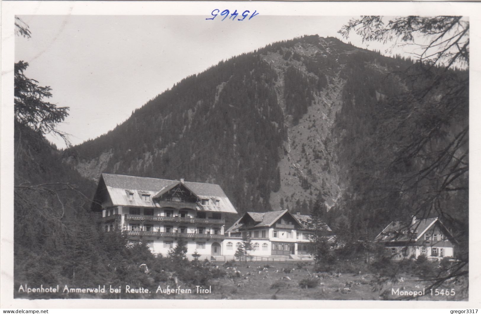 E4477) Alpenhotel AMMERWALD Bei REUTTE - Außerfern - Tirol - S/W FOTO AK - Reutte