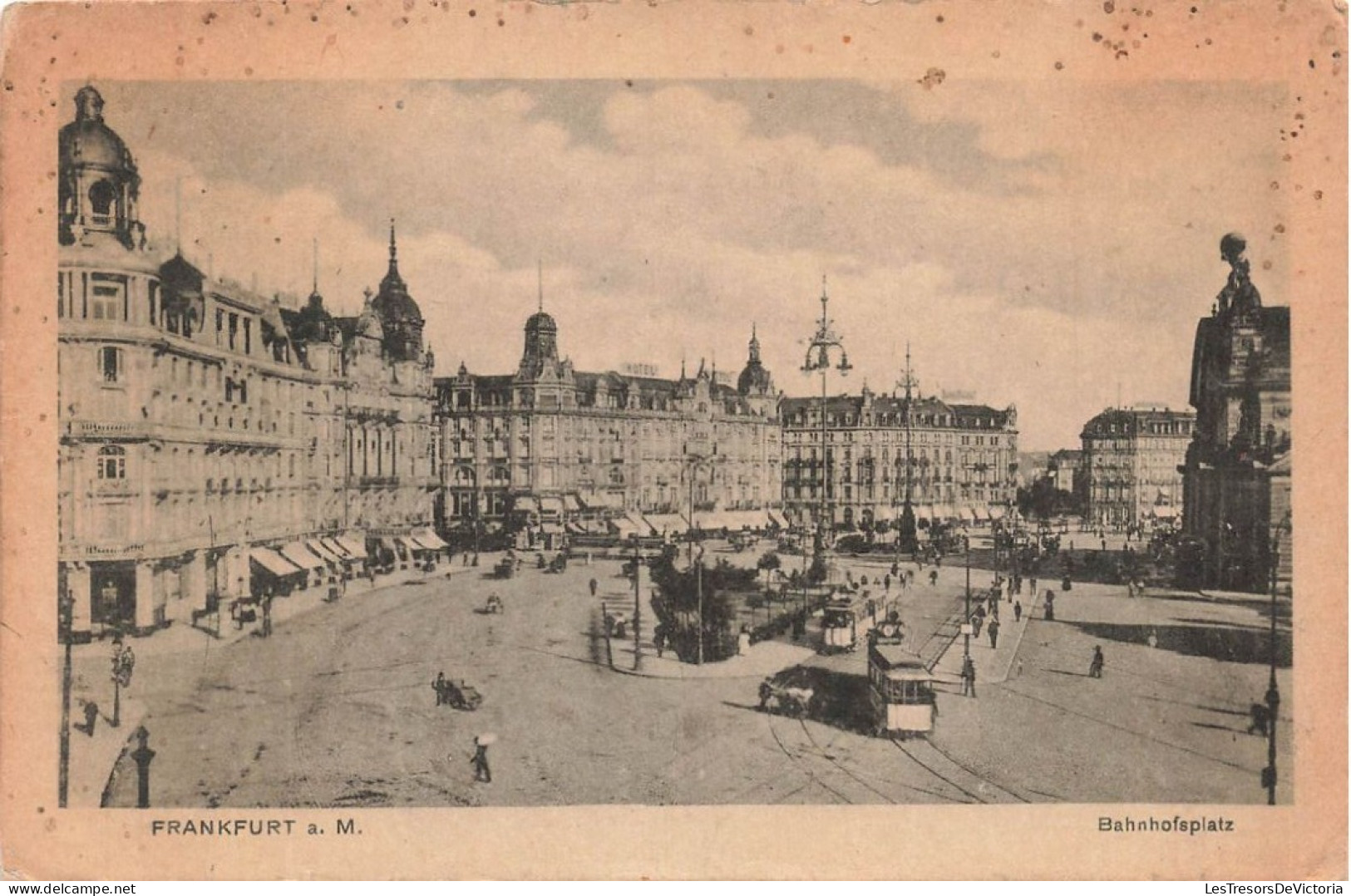 ALLEMAGNE - Frankfurt A M - Vue Générale De La Ville - Bahnhofsplatz - Animé - Carte Postale Ancienne - Frankfurt A. Main