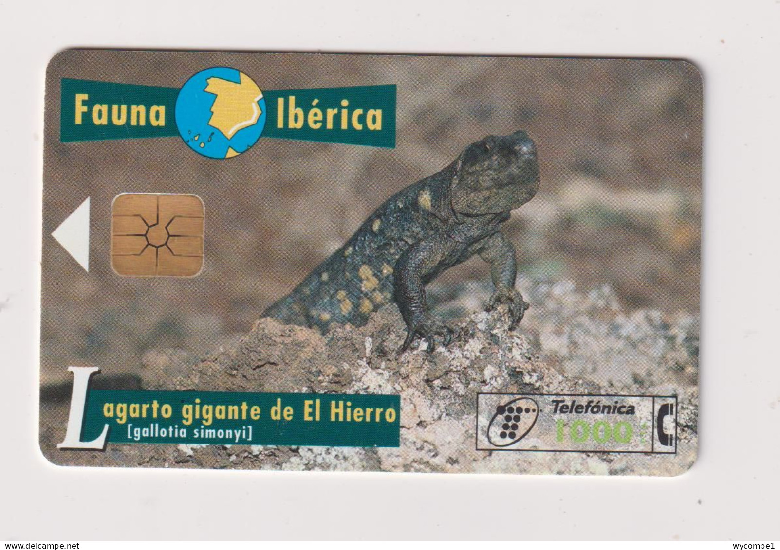 SPAIN - El Hierro Giant Lizard Chip Phonecard - Conmemorativas Y Publicitarias