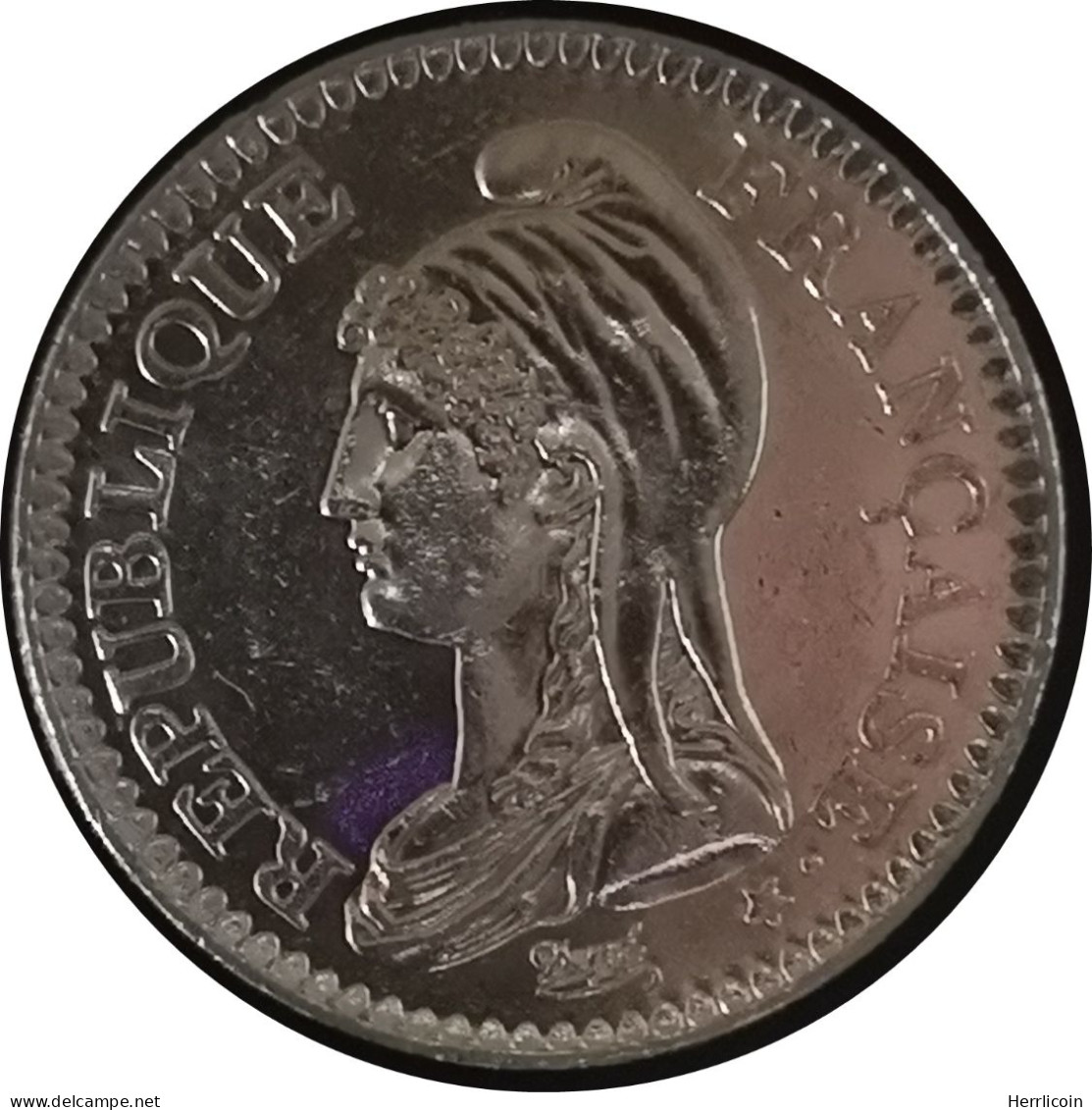 Monnaie France - 1992 - 1 Franc République Nickel - Herdenking