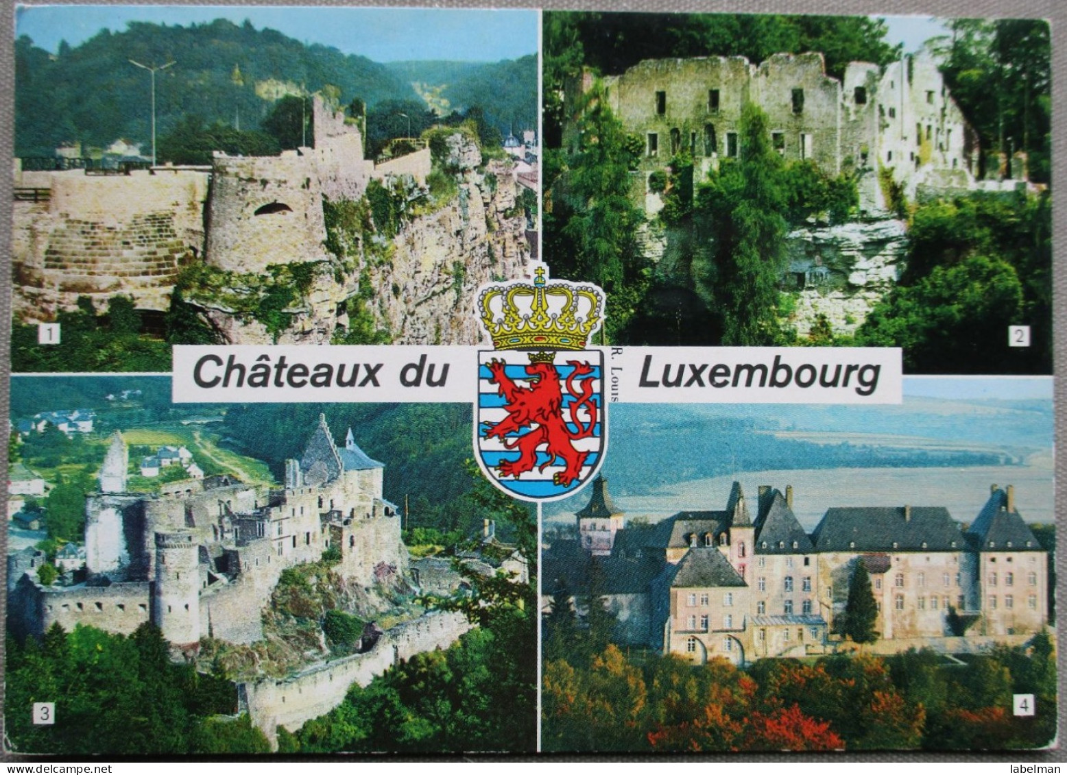 GRAND DUCHE DE LUXEMBOURG CHATEAUX PALACE BURG FORT KARTE CARD POSTCARD CARTOLINA CARTE POSTALE ANSICHTSKARTE POSTKARTE - Bourscheid