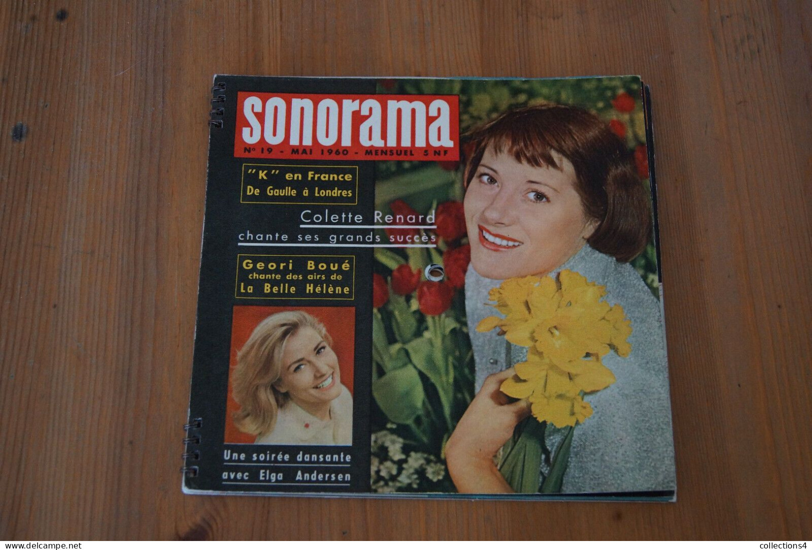 SONORAMA N° 19 MAI 1960 COLETTE RENARD GEORI BOUE J SENTIERI ELGA ANDERSEN DE GAULLE ET + - Spezialformate